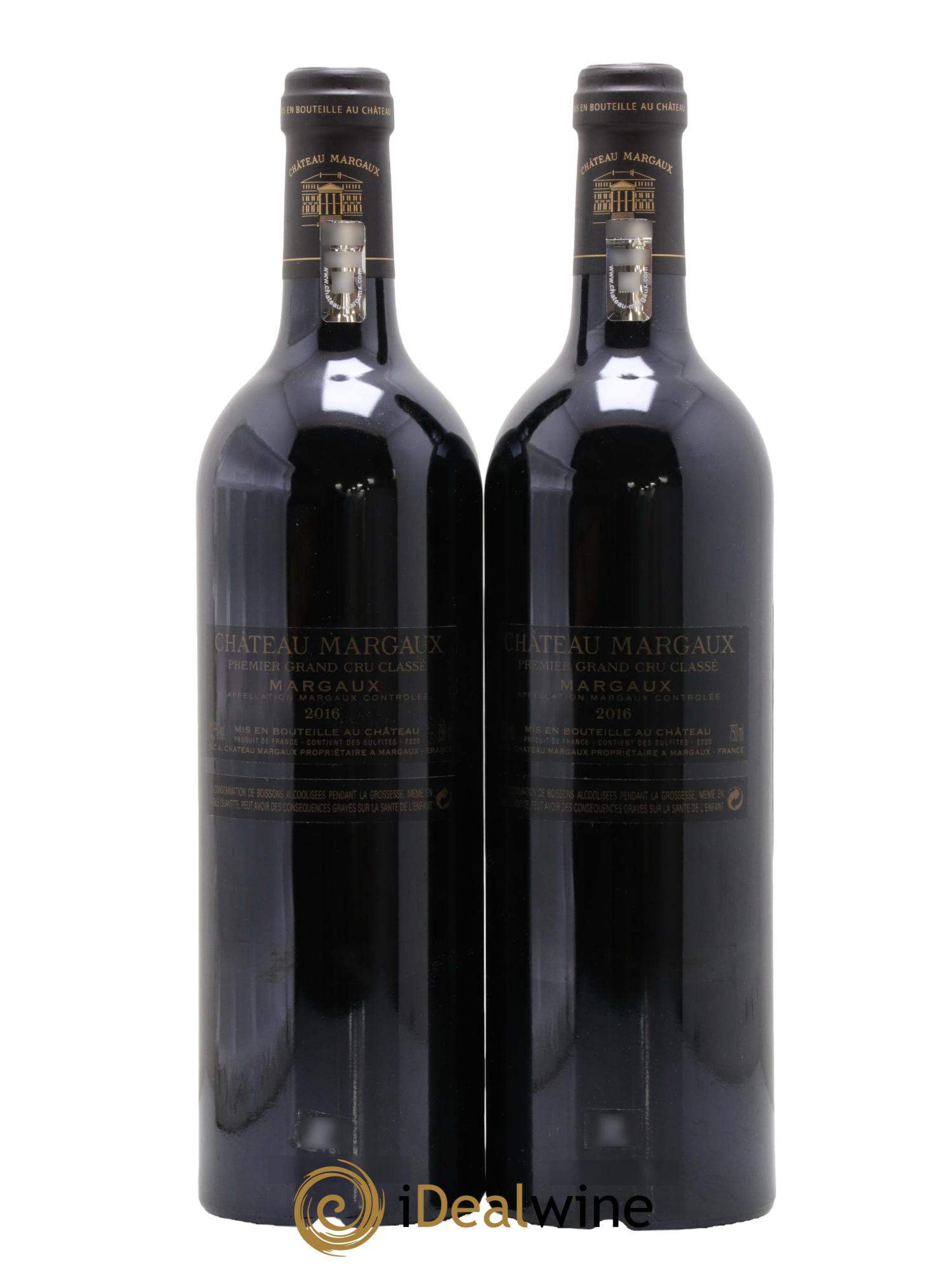 Château Margaux 1er Grand Cru Classé 2016 - Lotto di 2 bottiglie - 1