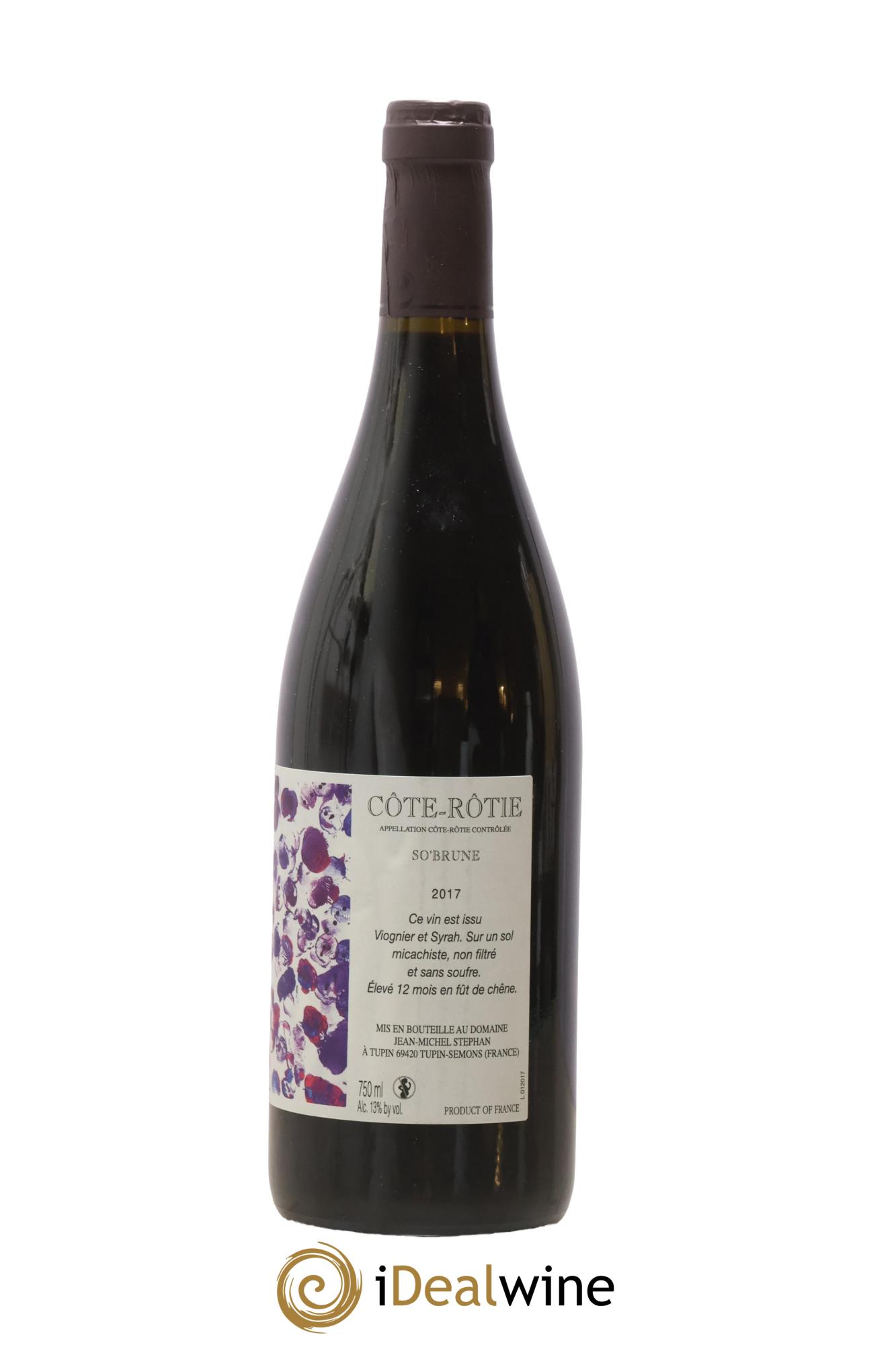 Côte-Rôtie So'Brune Jean-Michel Stephan 2017 - Lotto di 3 bottiglie - 3