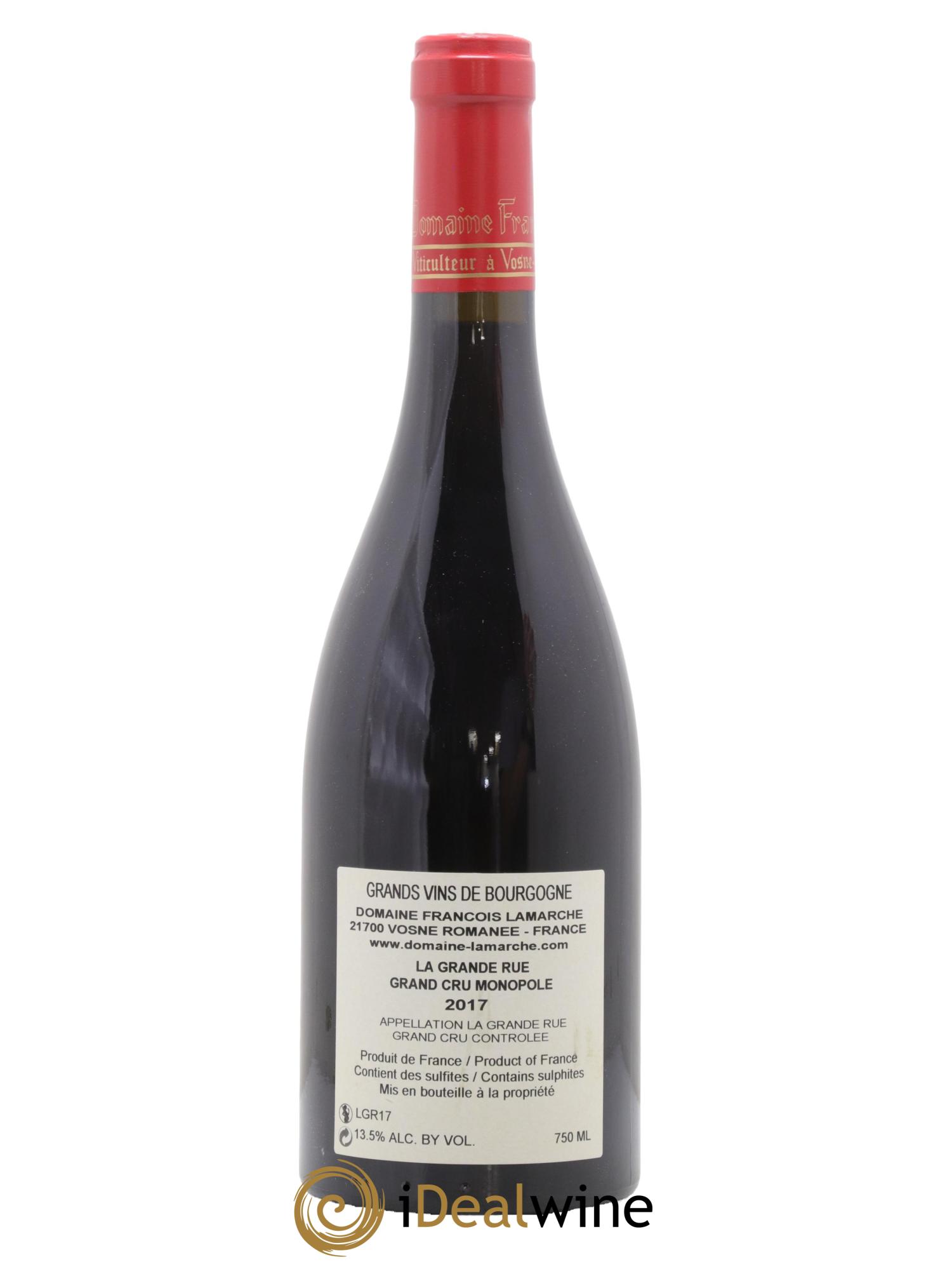 La Grande Rue Grand Cru Lamarche (Domaine)  2017 - Lot of 1 bottle - 1