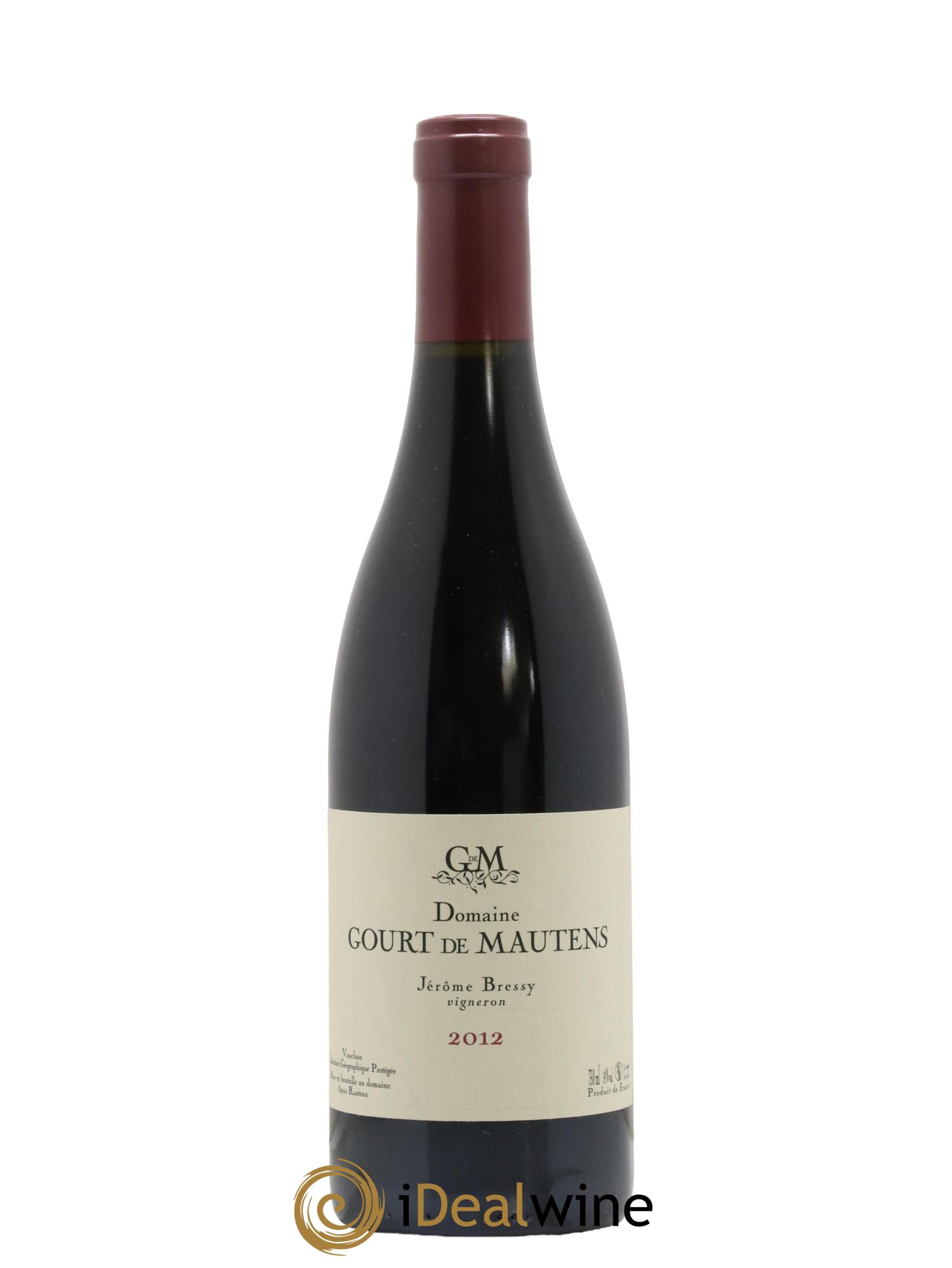 Vaucluse (Vin de Pays de Vaucluse) Domaine Gourt de Mautens - Jérôme Bressy 2012 - Lot de 1 bouteille - 0