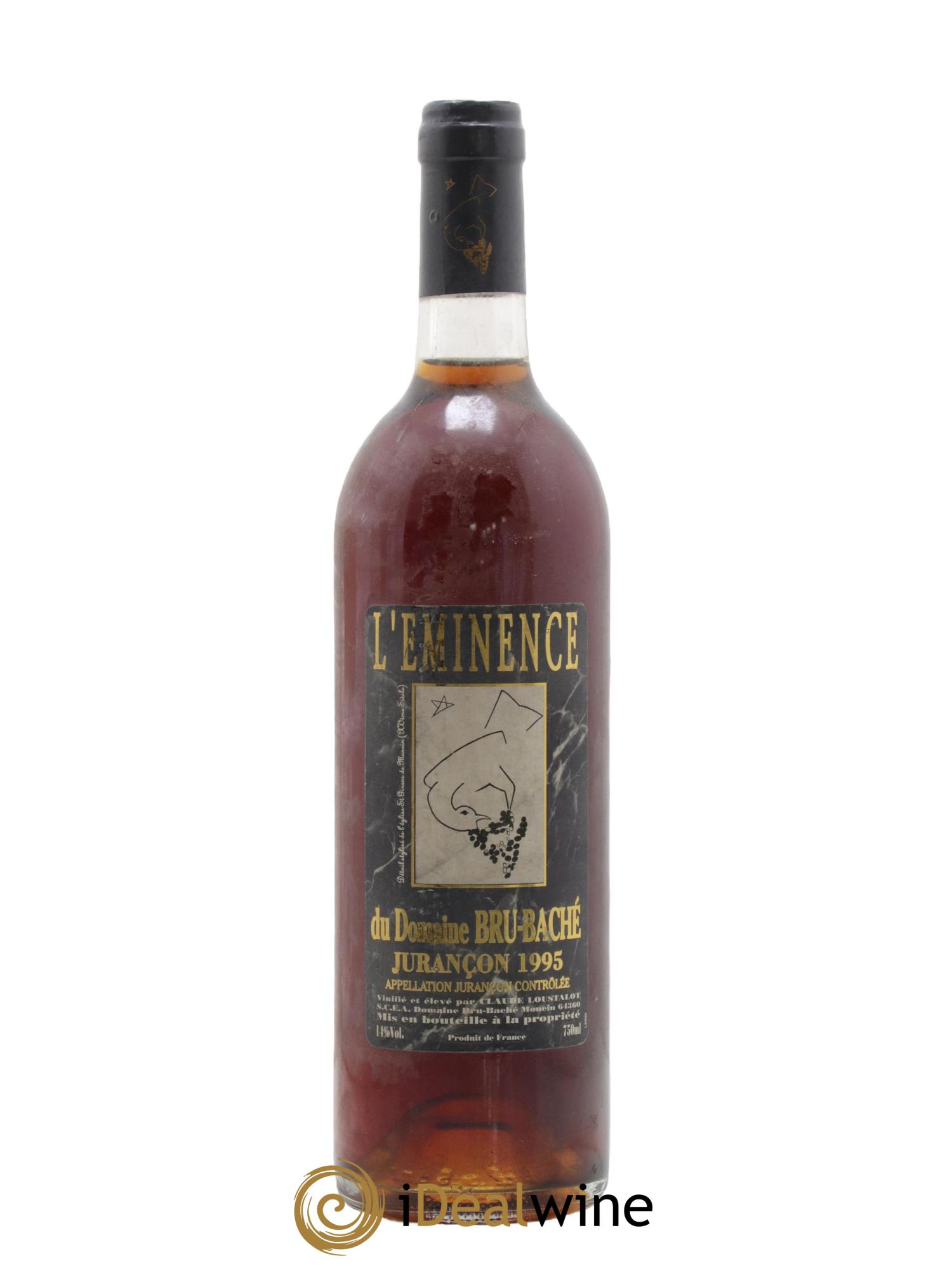 Jurançon Eminence Domaine Bru Bache 1995 - Lot de 1 bouteille - 0