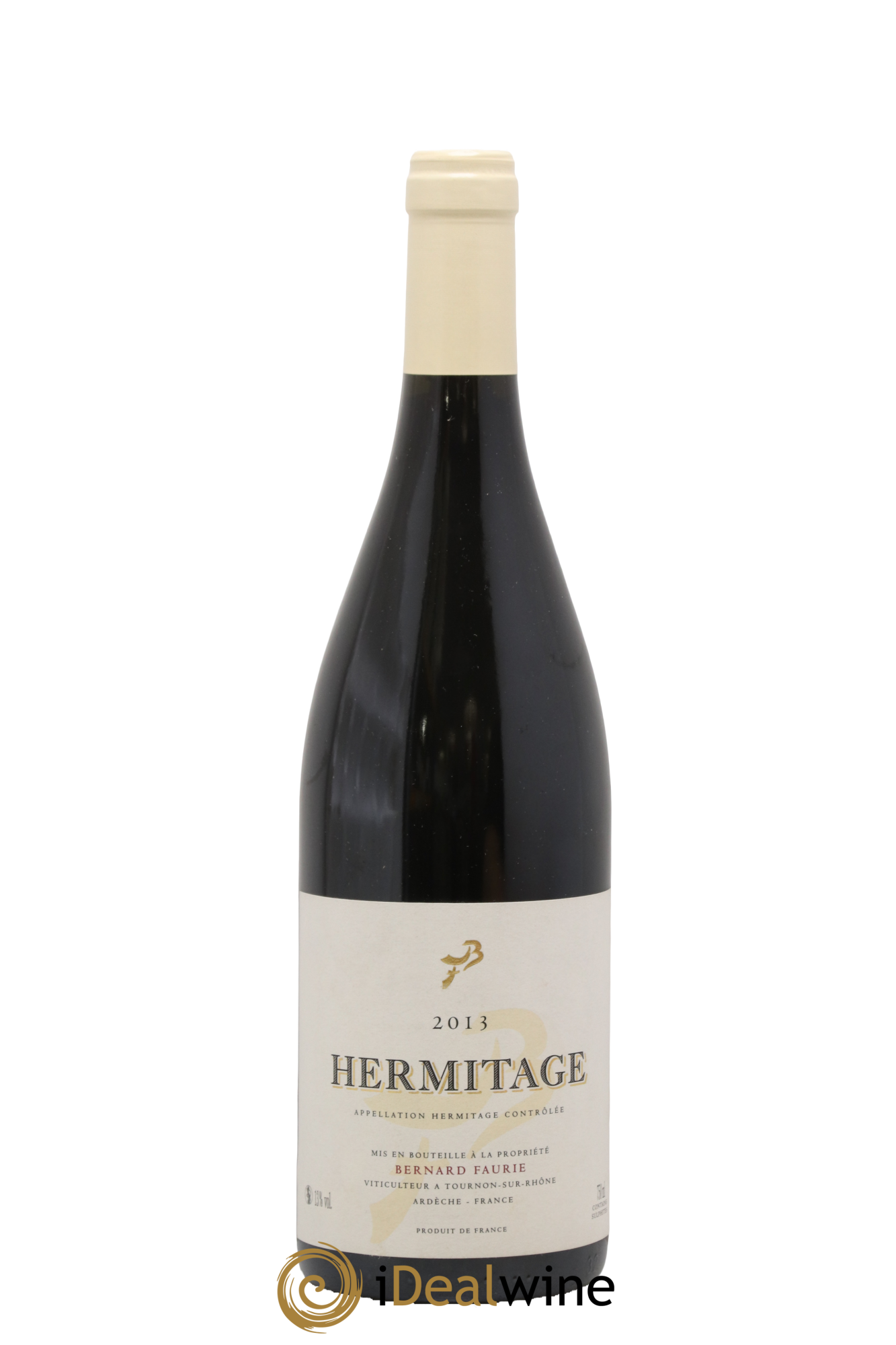 Hermitage Greffieux Bessards (capsule blanche) Bernard Faurie 2013 - Lot de 1 bouteille - 0