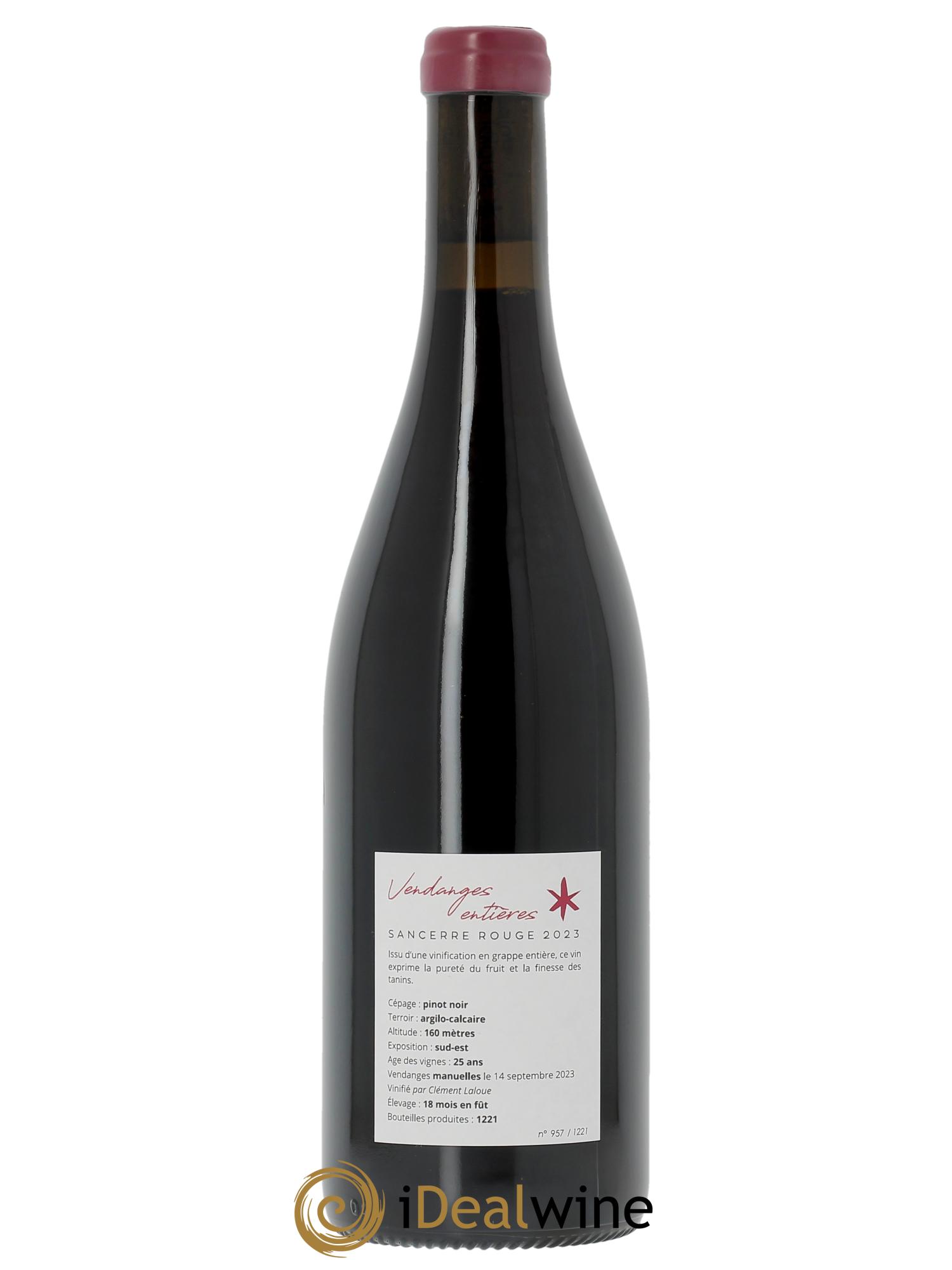 Sancerre Vendanges entières Domaine Serge Laloue  2023 - Lot de 1 bouteille - 2