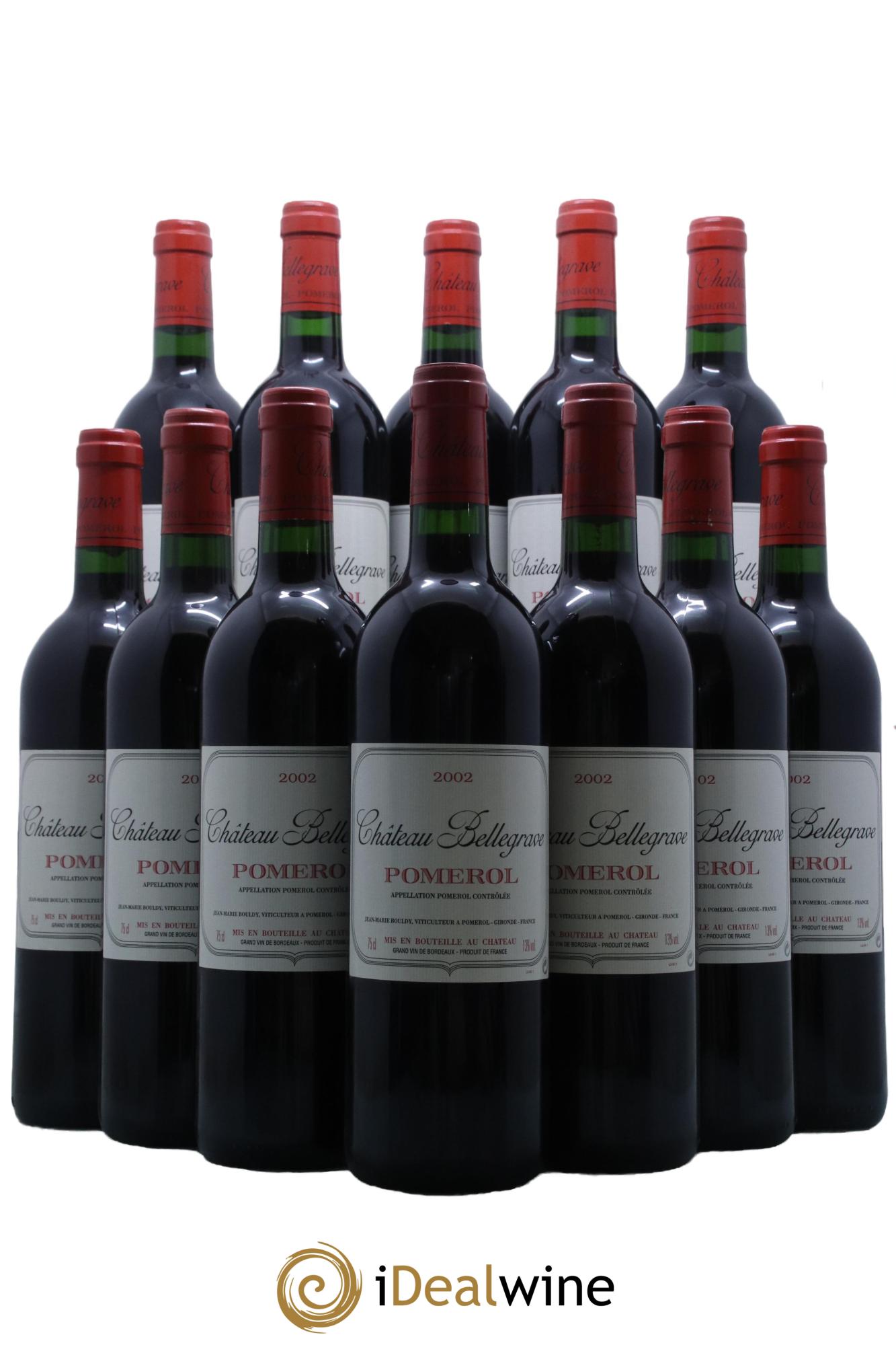 Château Bellegrave 2002 - Lot de 12 bouteilles - 0