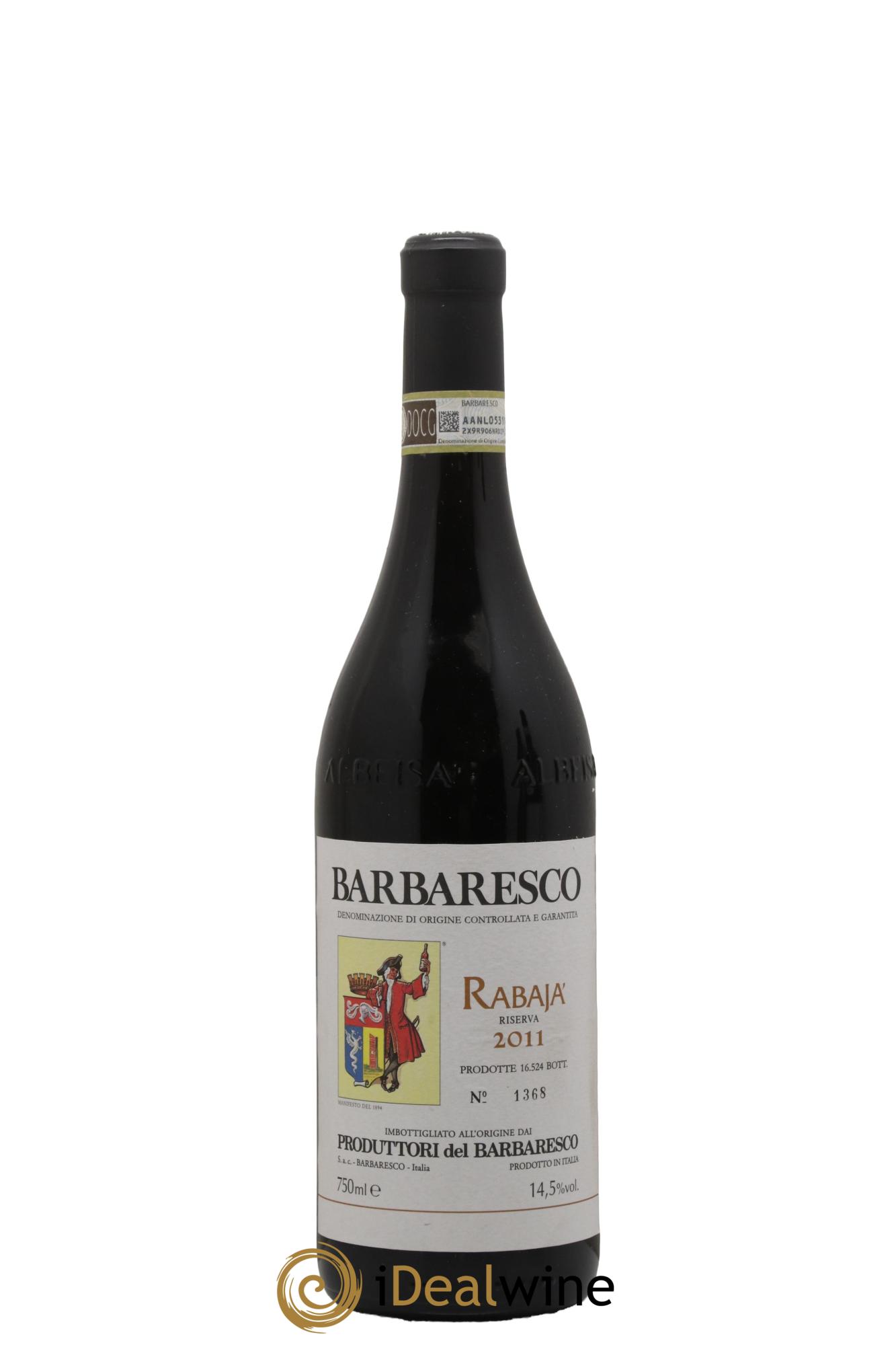 Barolo DOCG Rabaja' Riserva Produttori del Barbaresco 2011 - Lotto di 1 bottiglia - 0
