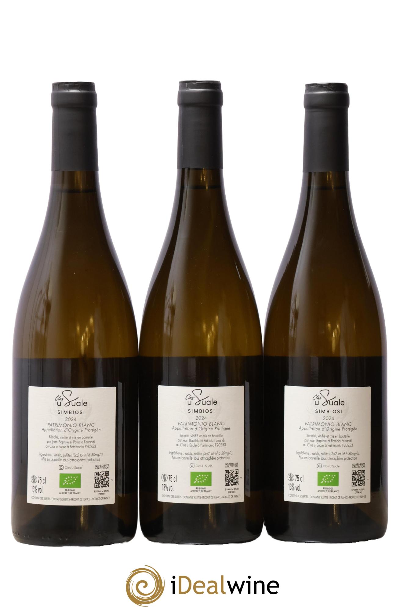Patrimonio Simbiosi Clos U Suale 2024 - Lot of 3 bottles - 1