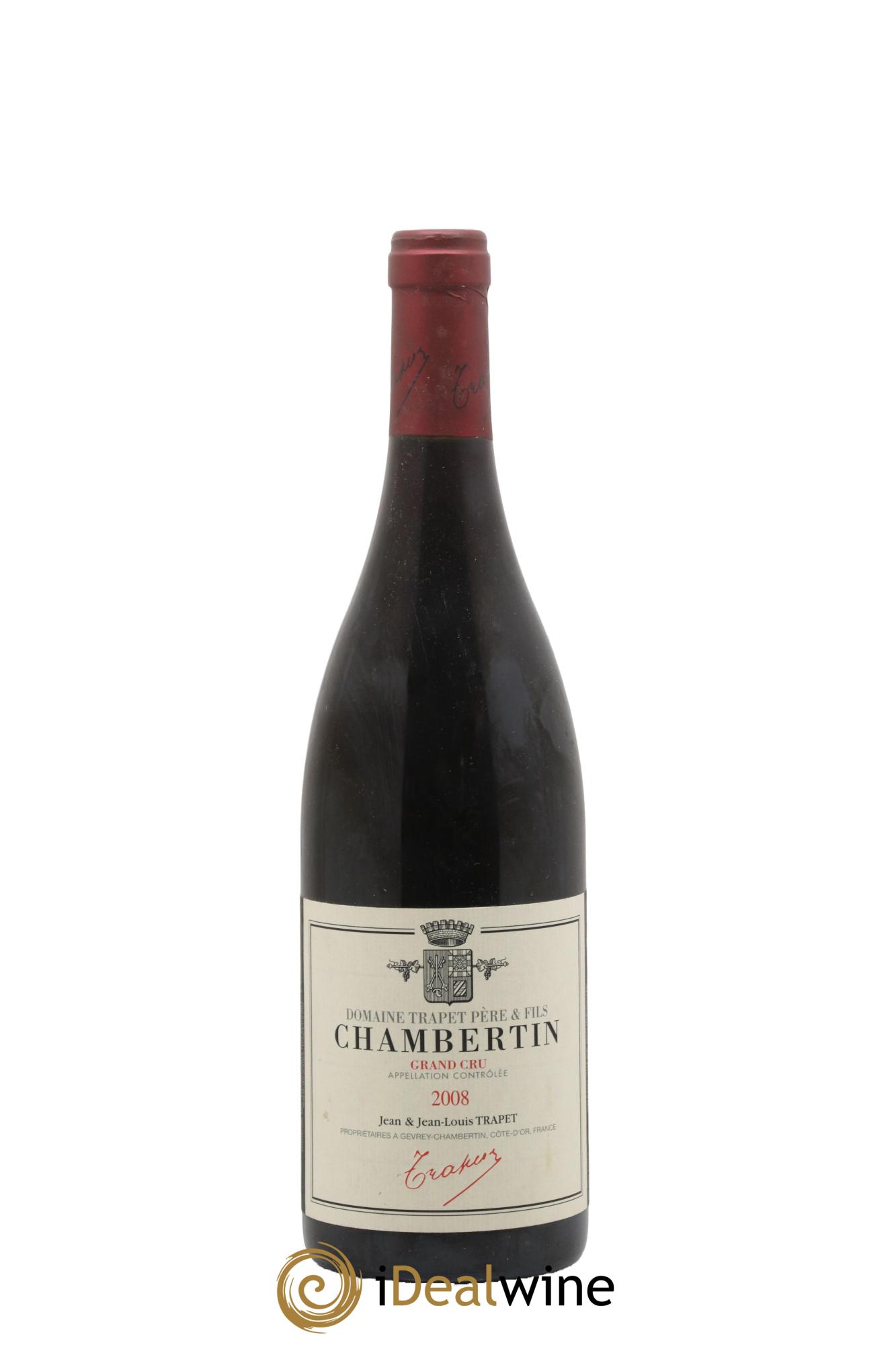 Chambertin Grand Cru Domaine Trapet 2008 - Lot de 1 bouteille - 0