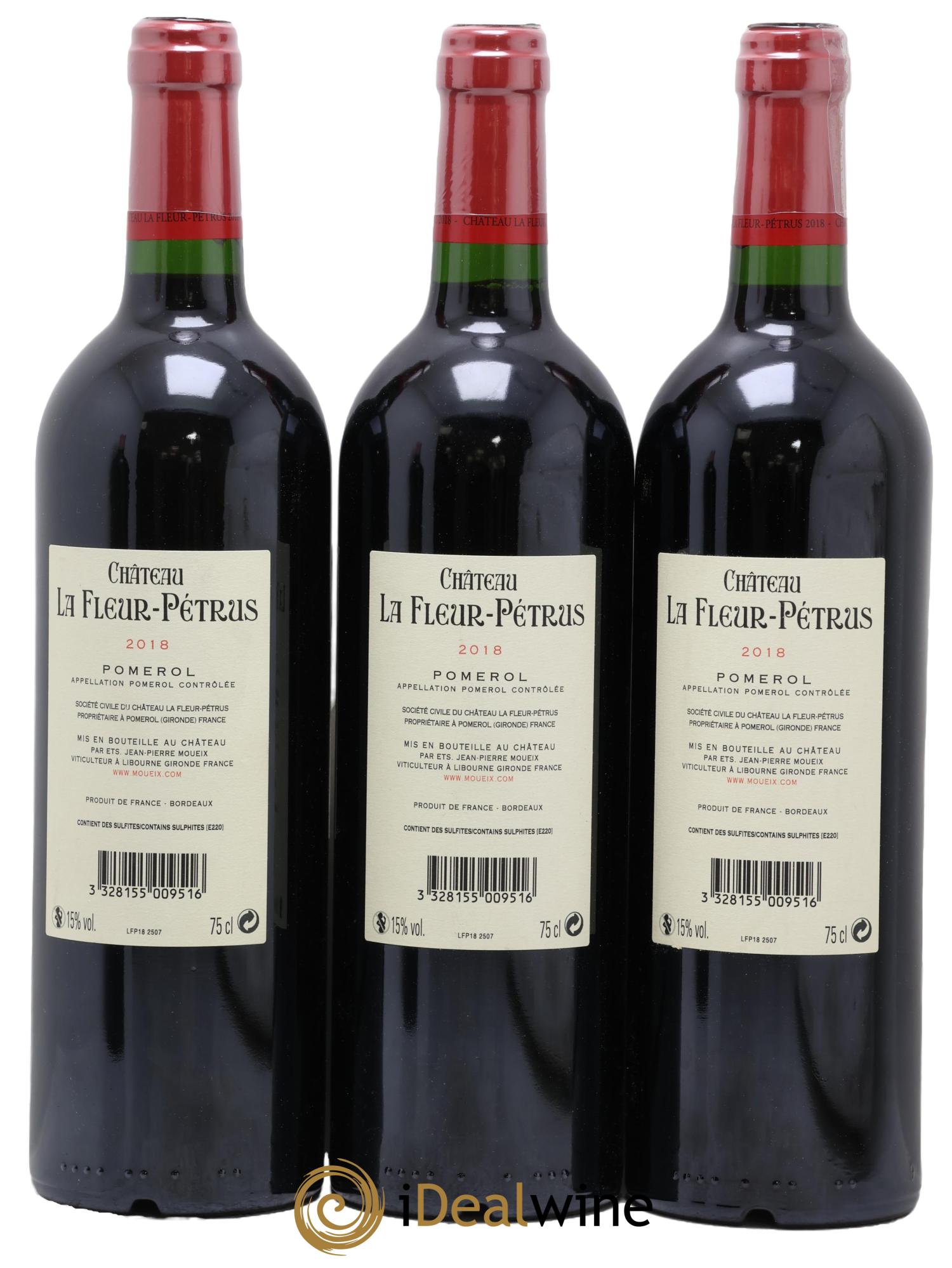 Château la Fleur Petrus 2018 - Lotto di 3 bottiglie - 1