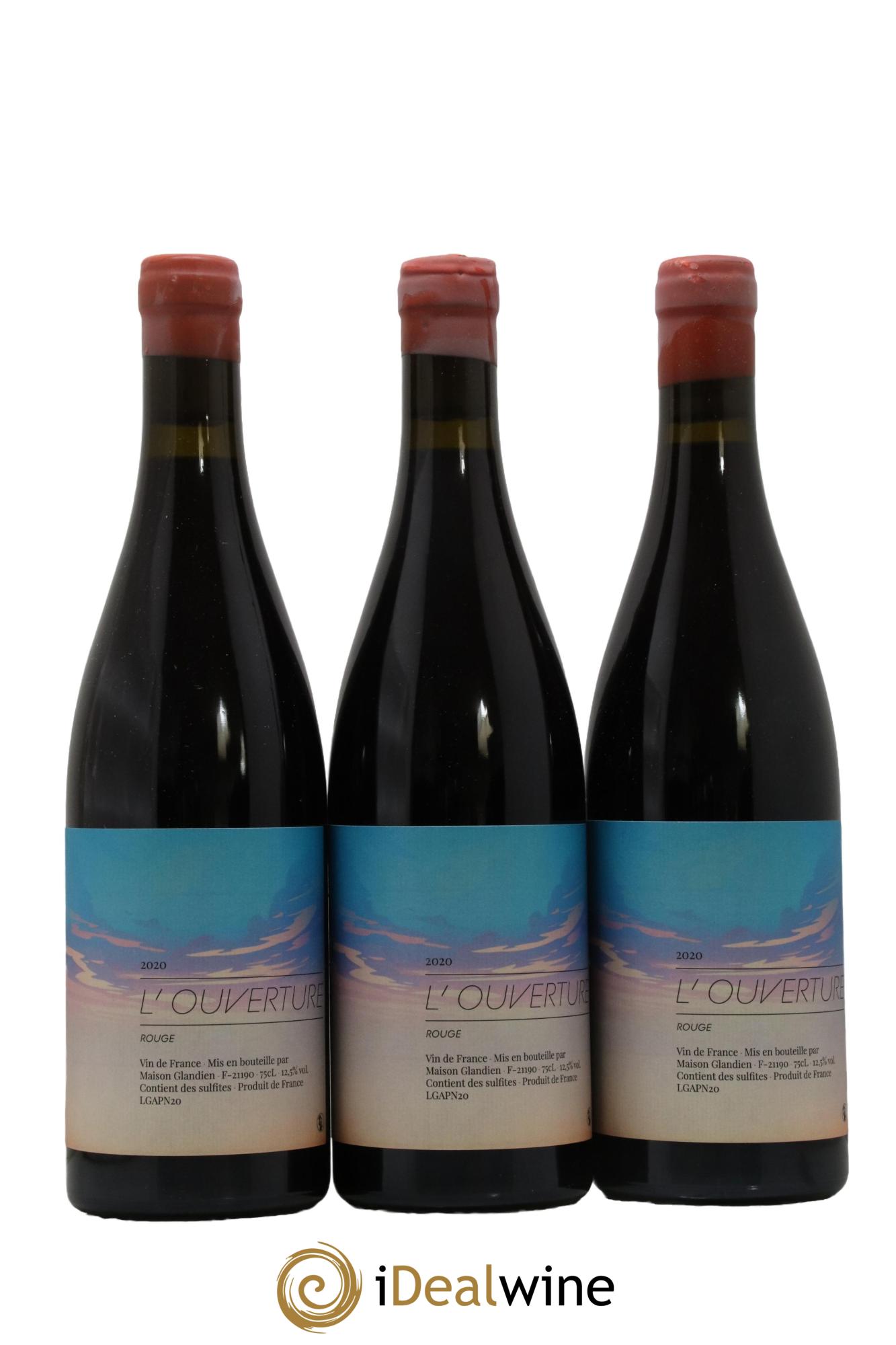 Vin de France L'Ouverture Maison Glandien 2020 - Lot of 3 bottles - 0