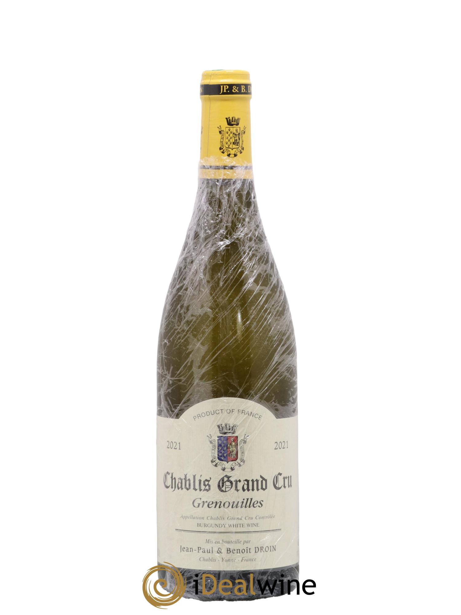 Chablis Grand Cru Grenouilles Jean-Paul & Benoît Droin (Domaine) 2021 - Lot of 1 bottle - 0