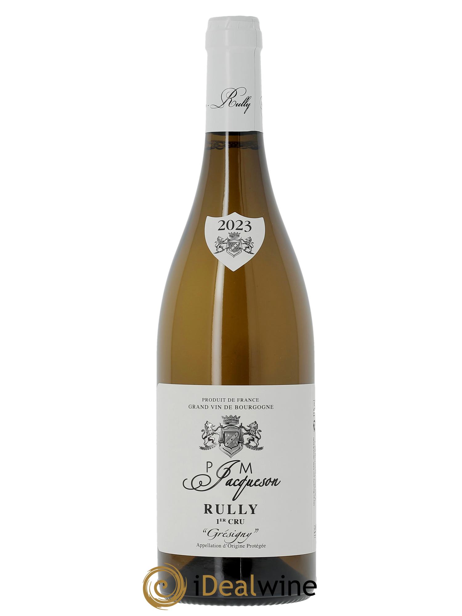 Rully 1er Cru Grésigny Paul & Marie Jacqueson 2023 - Lot of 1 bottle - 0