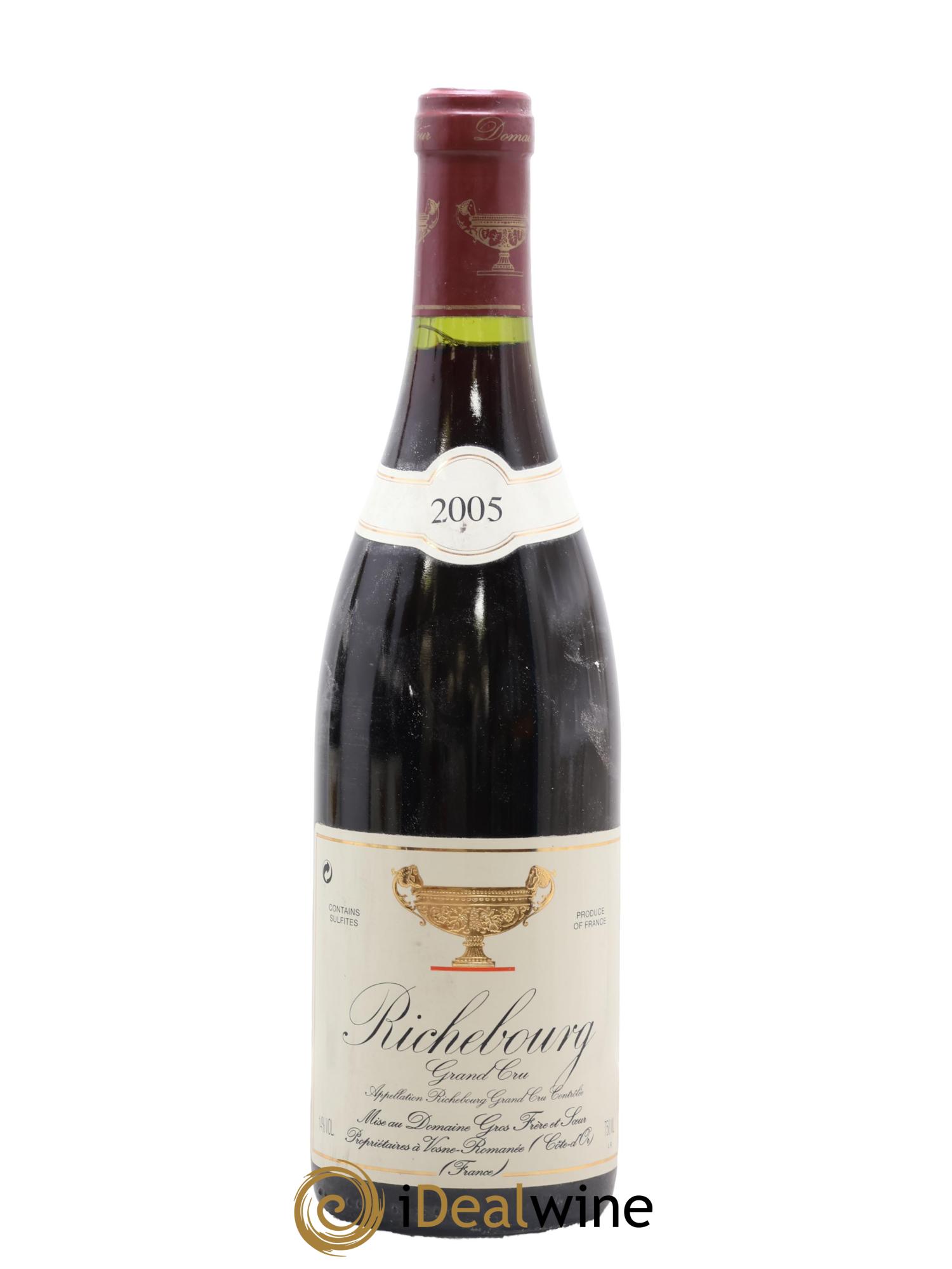 Richebourg Grand Cru Gros Frère & Soeur 2005 - Lot de 1 bouteille - 0
