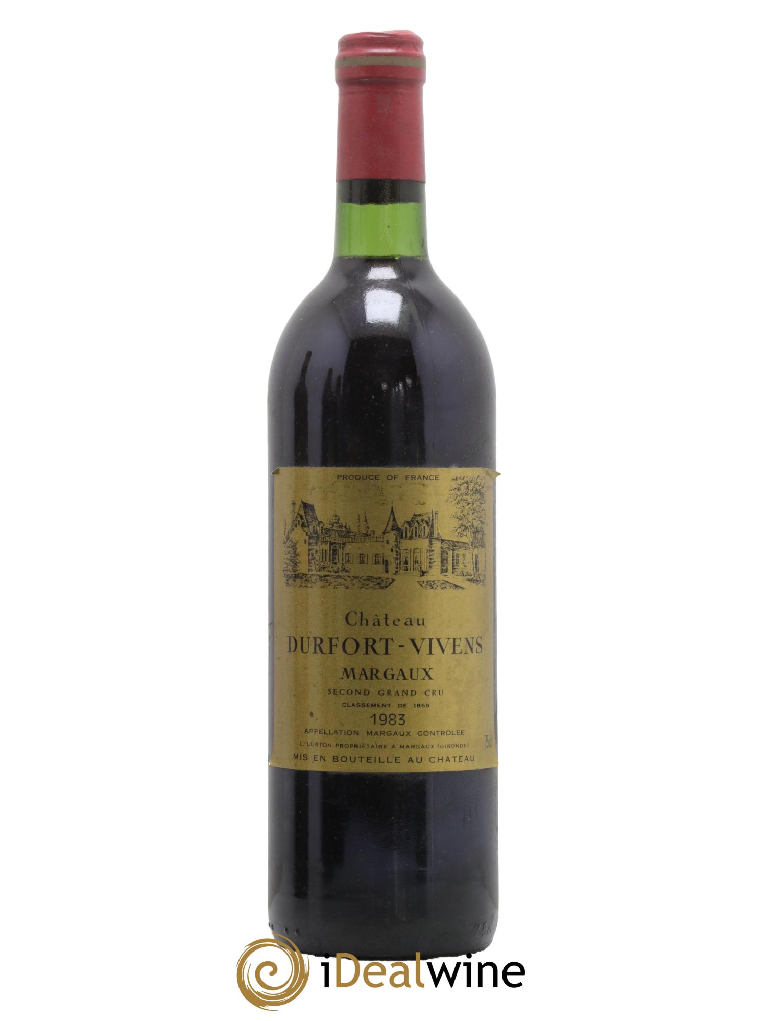 Château Durfort Vivens 2ème Grand Cru Classé 1983 - Lot de 1 bouteille - 0