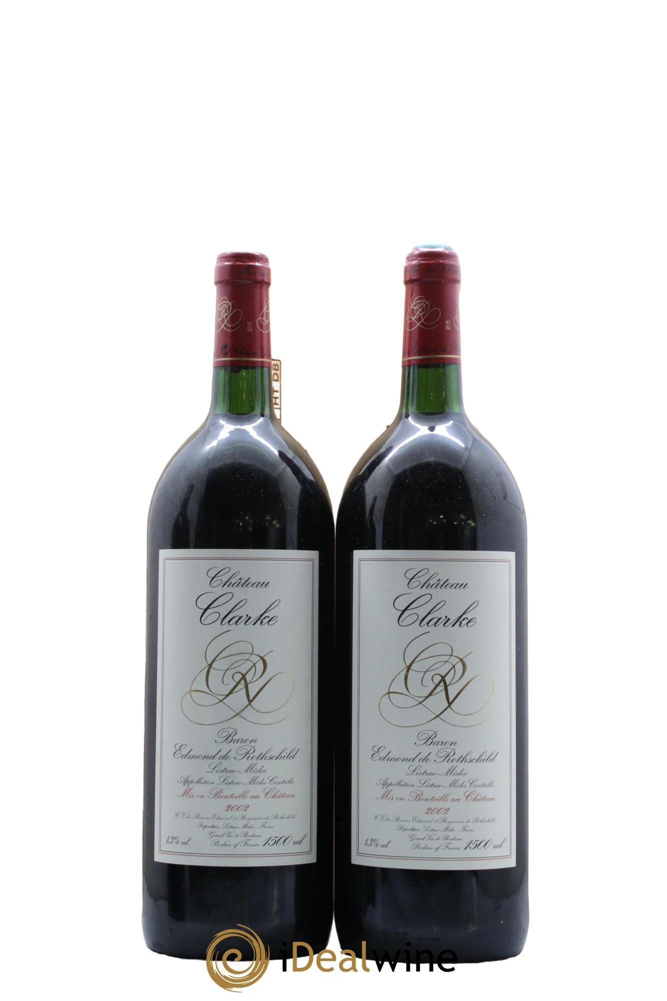 Château Clarke 2002 - Lot de 2 magnums - 0