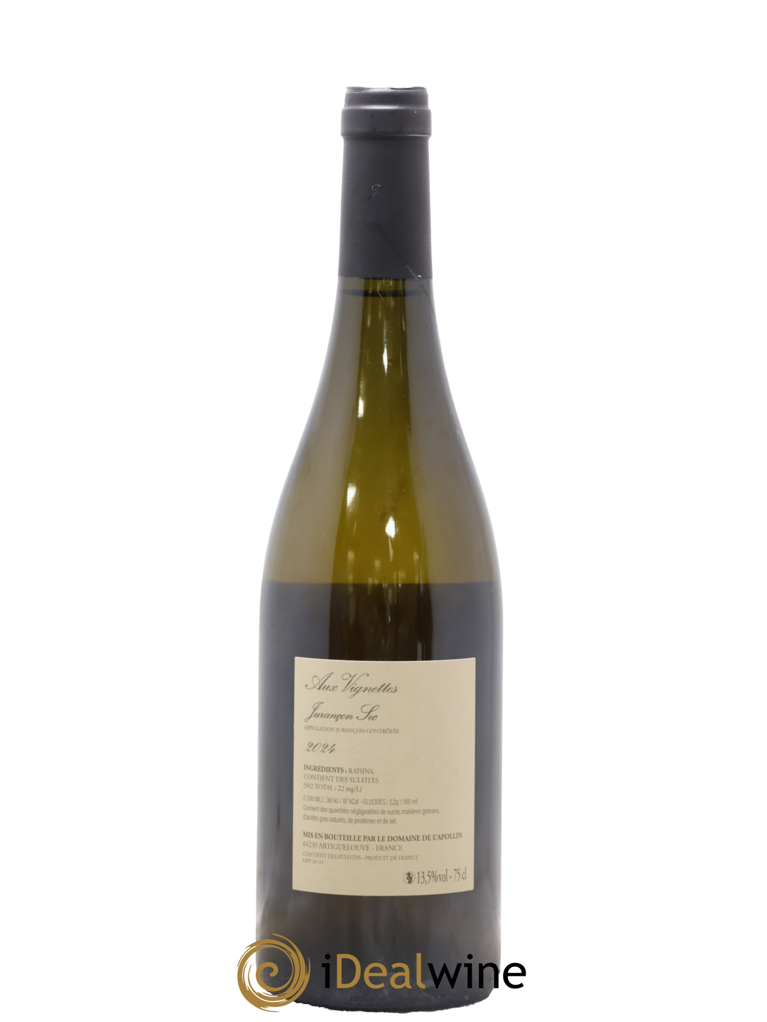 Jurançon sec Aux Vignettes Domaine de l'Apollin - Florent Foury 2024 - Lot of 1 bottle - 1