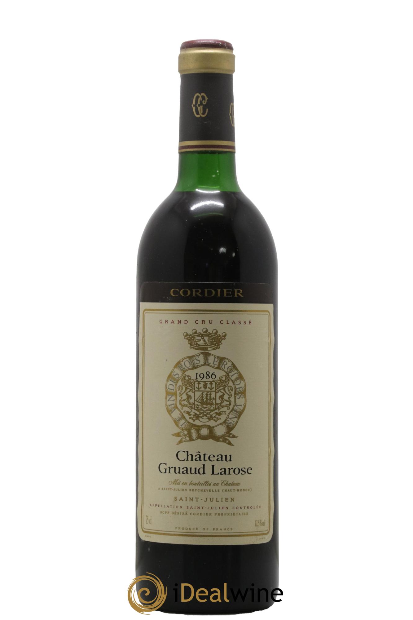 Château Gruaud Larose 2ème Grand Cru Classé 1986 - Lot de 1 bouteille - 0