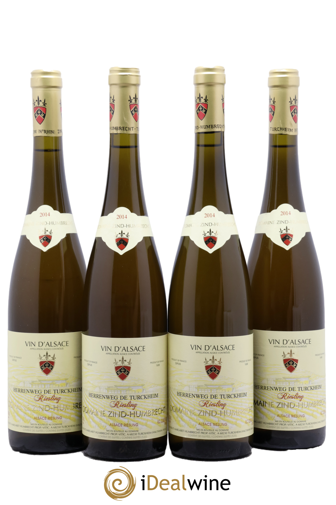 Alsace Riesling Herrenweg de Turckheim Zind-Humbrecht (Domaine) 2014 - Lotto di 4 bottiglie - 0
