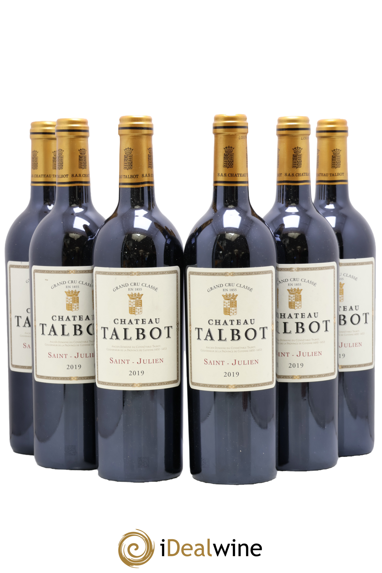 Château Talbot 4ème Grand Cru Classé 2019 - Lot de 6 bouteilles - 0