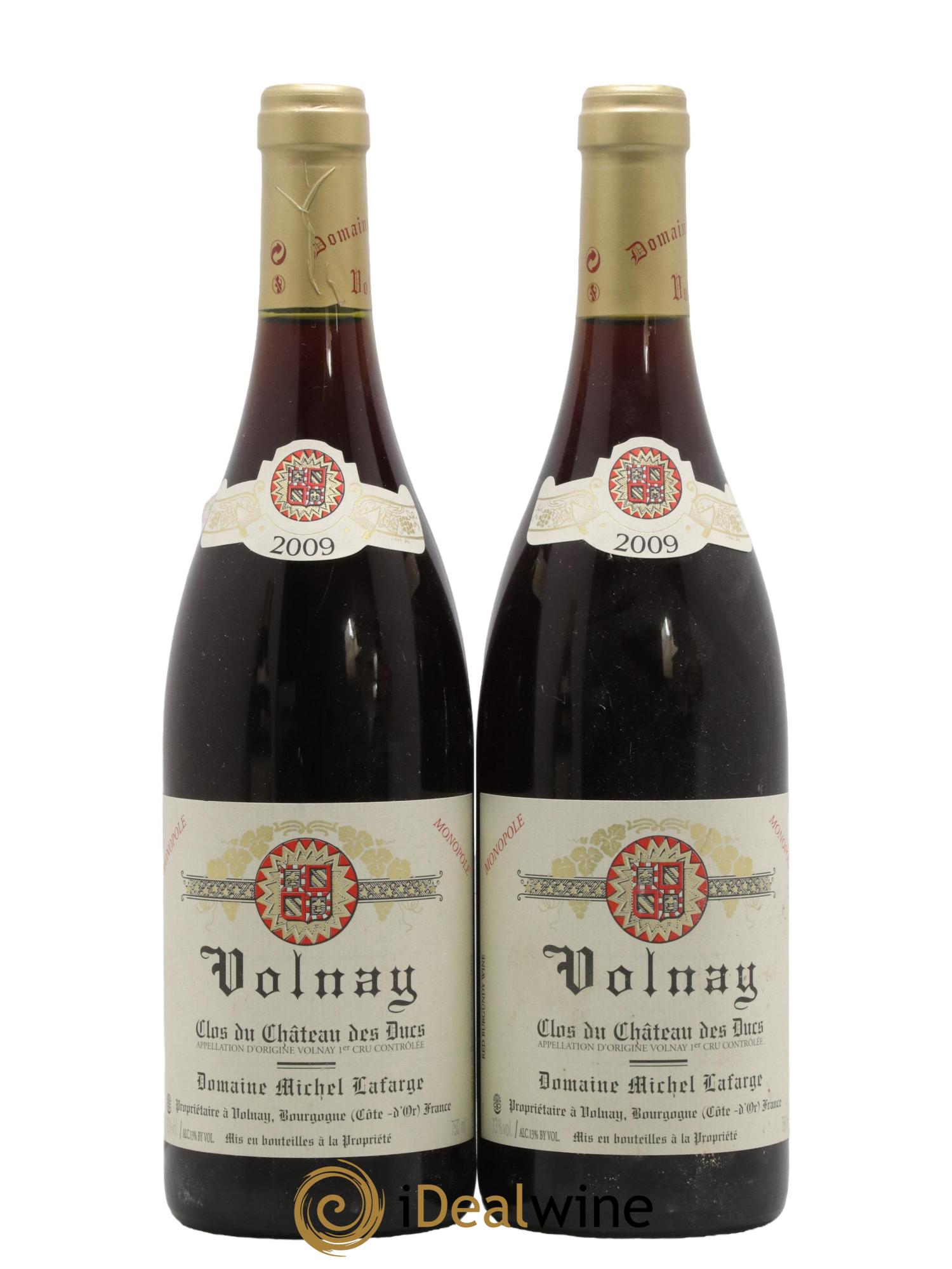 Volnay 1er Cru Clos du Château des Ducs Lafarge (Domaine) 2009 - Lot de 2 bouteilles - 0