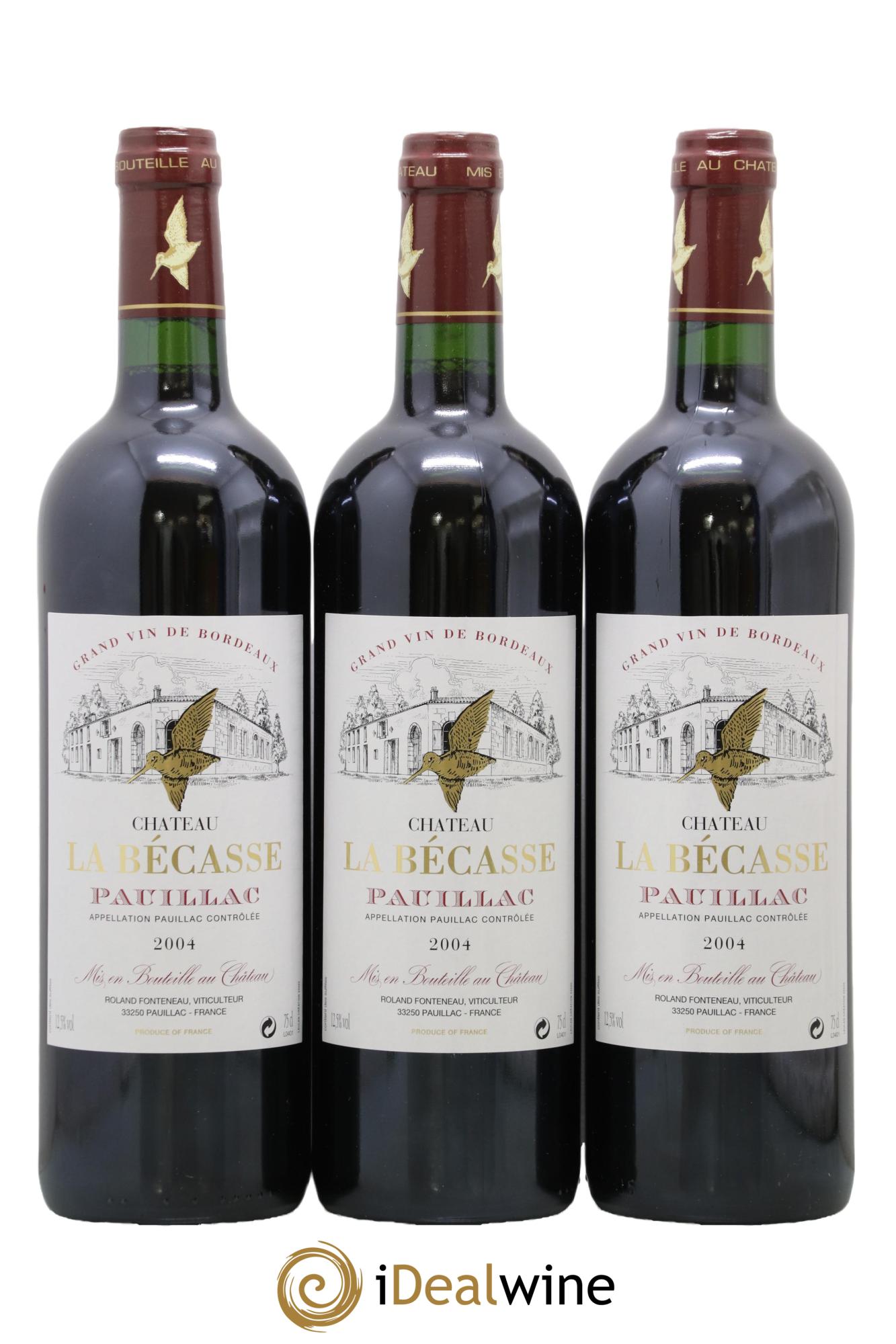 Château la Bécasse 2004 - Posten von 3 Flaschen - 0