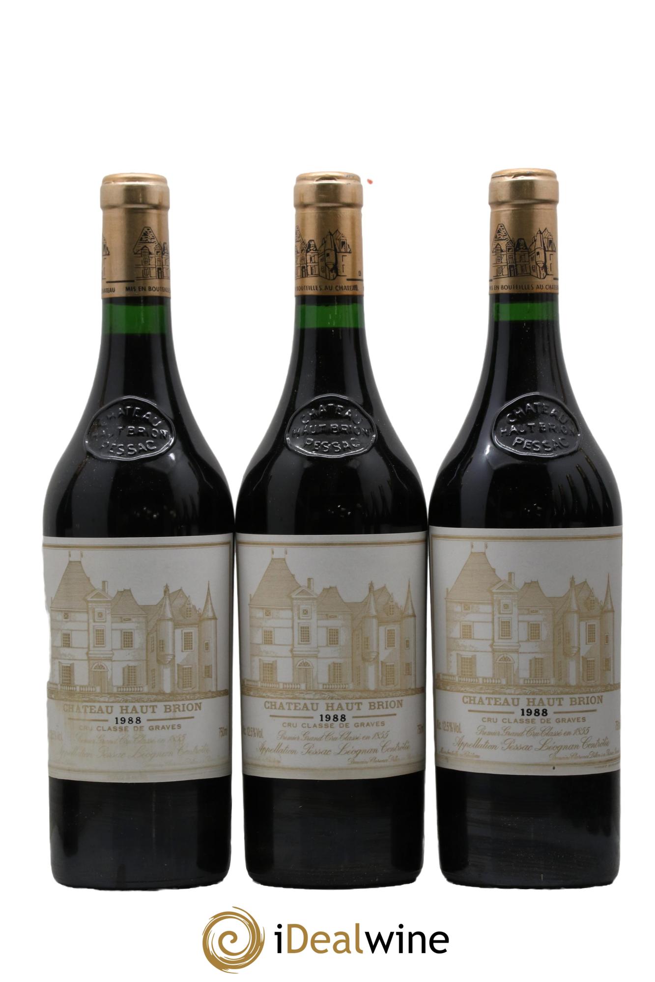 Château Haut Brion 1er Grand Cru Classé 1988 - Lot de 12 bouteilles - 2