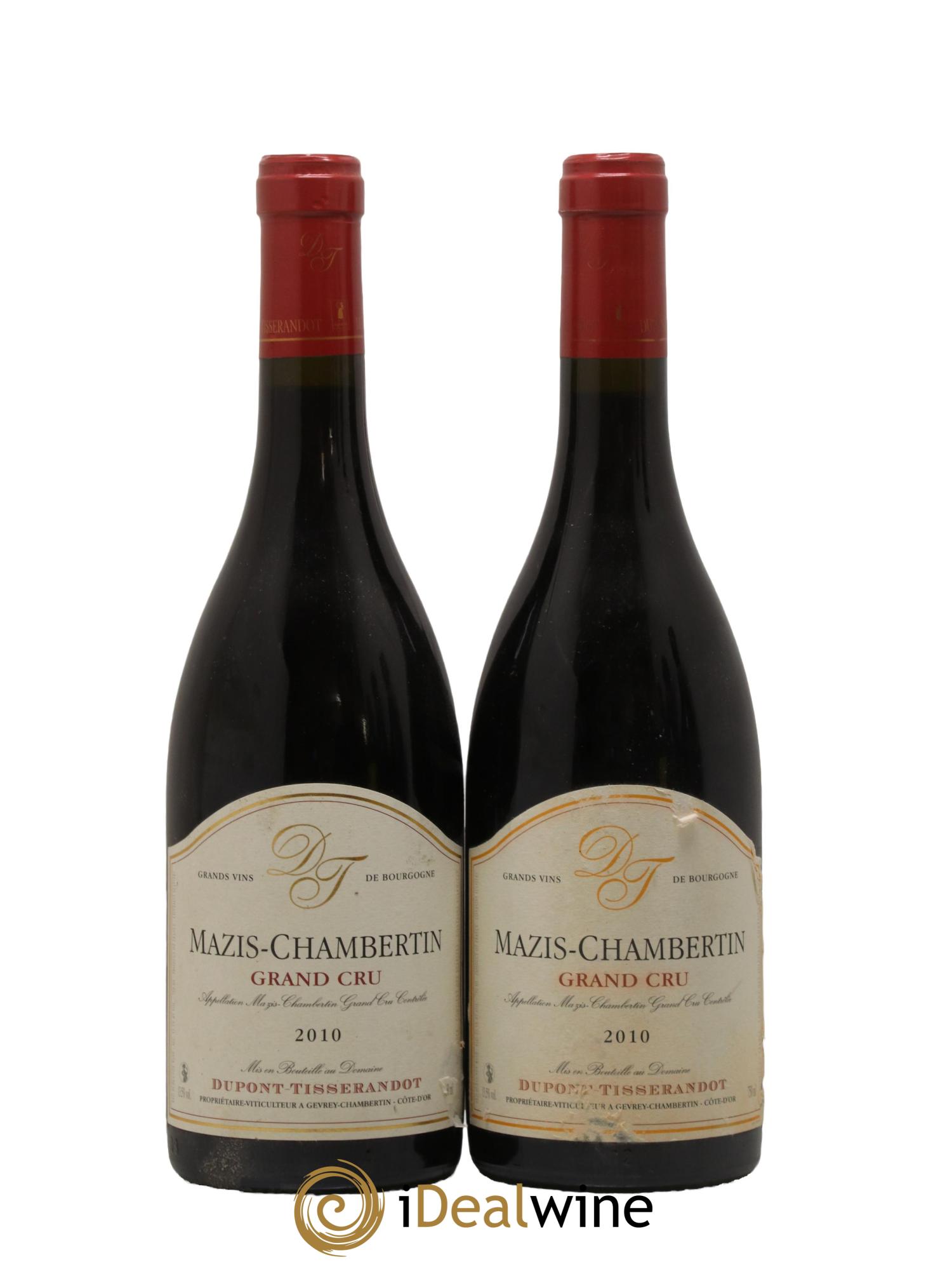 Mazis-Chambertin Grand Cru Dupont-Tisserandot (Domaine) 2010 - Lot de 2 bouteilles - 0