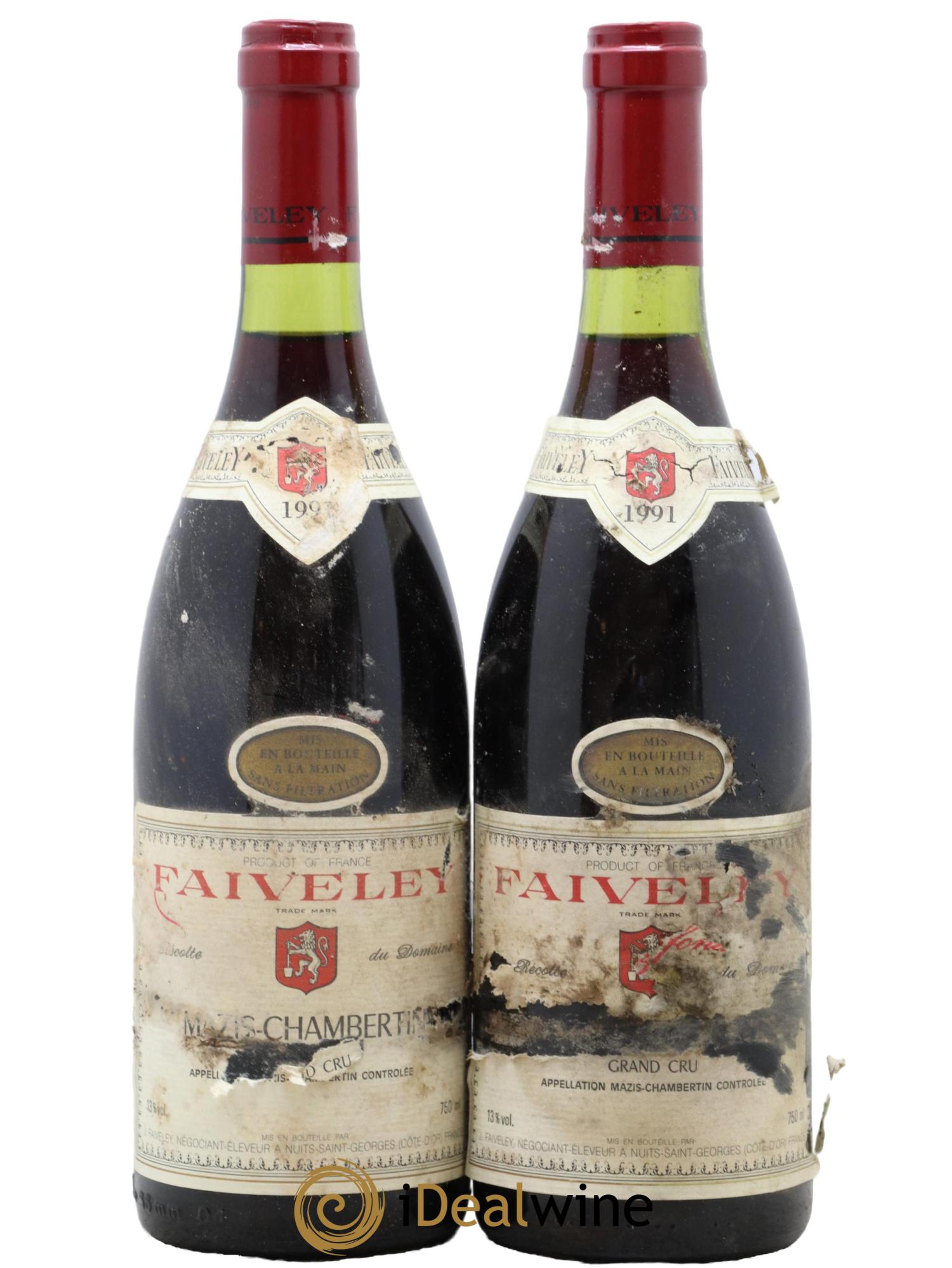 Mazis-Chambertin Grand Cru Faiveley 1991 - Lot de 2 bouteilles - 0