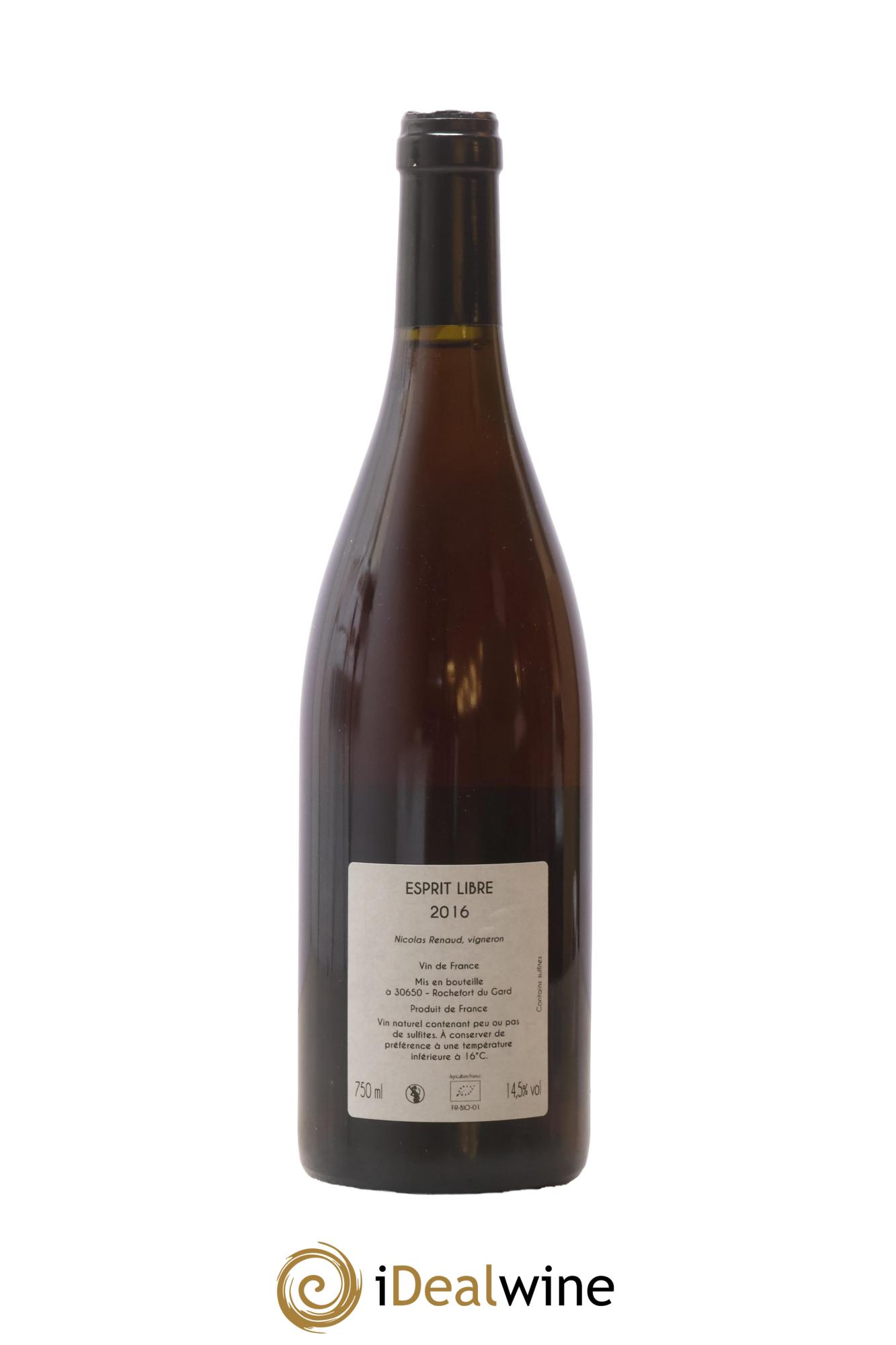 Vin de France Esprit Libre Clos des Grillons  2016 - Lot of 1 bottle - 1