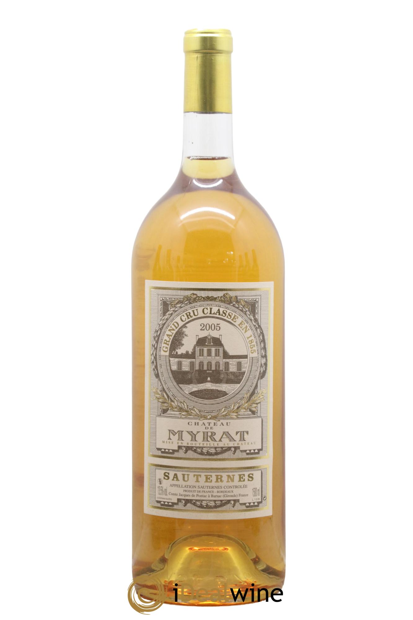 Château de Myrat 2ème Grand Cru Classé 2005 - Lot de 1 magnum - 0