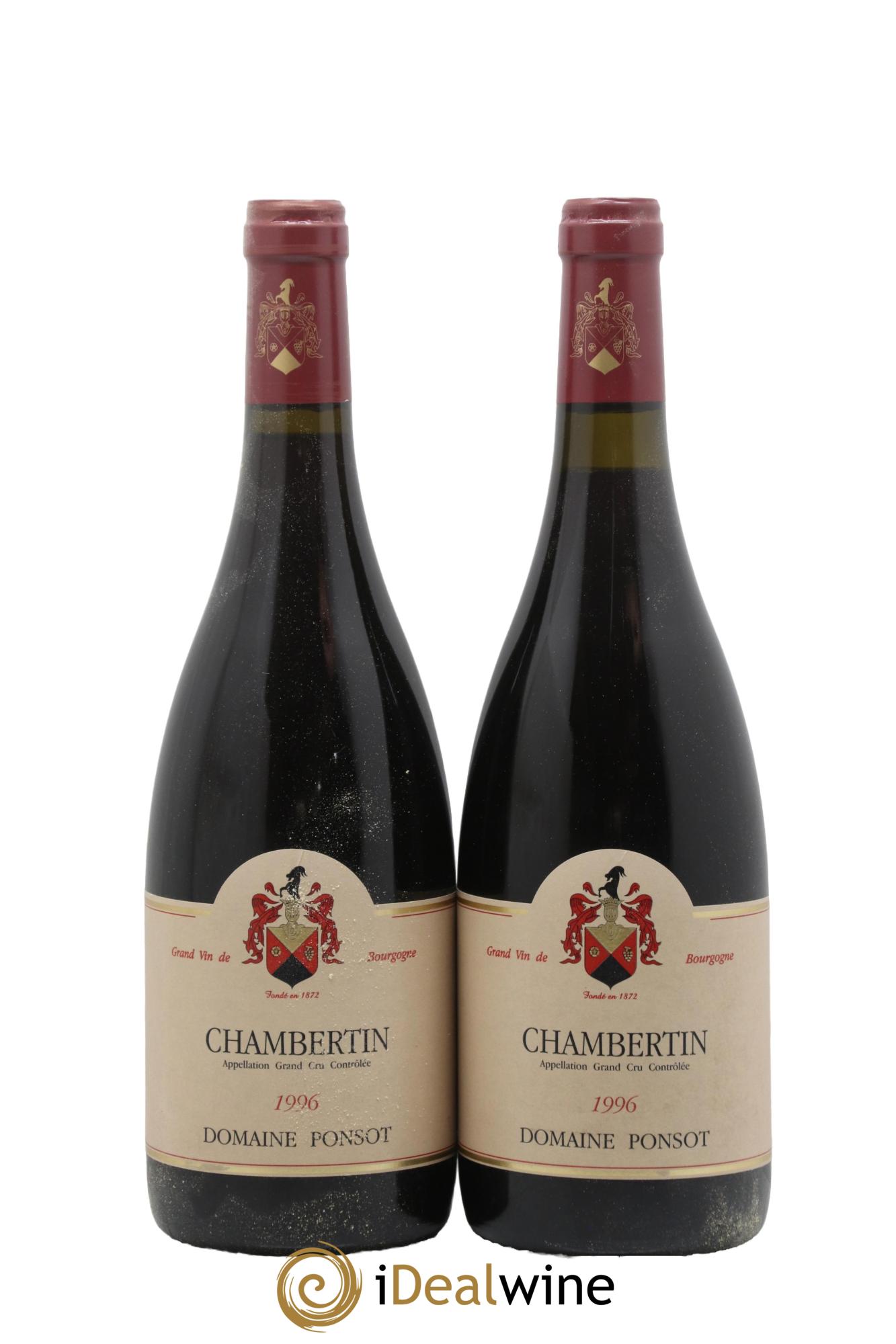 Chambertin Grand Cru Ponsot (Domaine) 1996 - Lot de 2 bouteilles - 0
