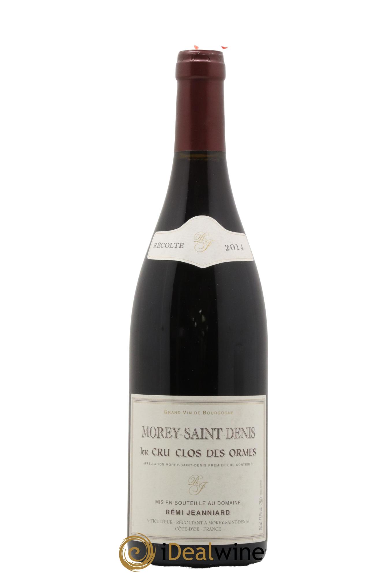Morey-Saint-Denis 1er Cru Clos Des Ormes Remi Jeanniard 2014 - Lot de 1 bouteille - 0