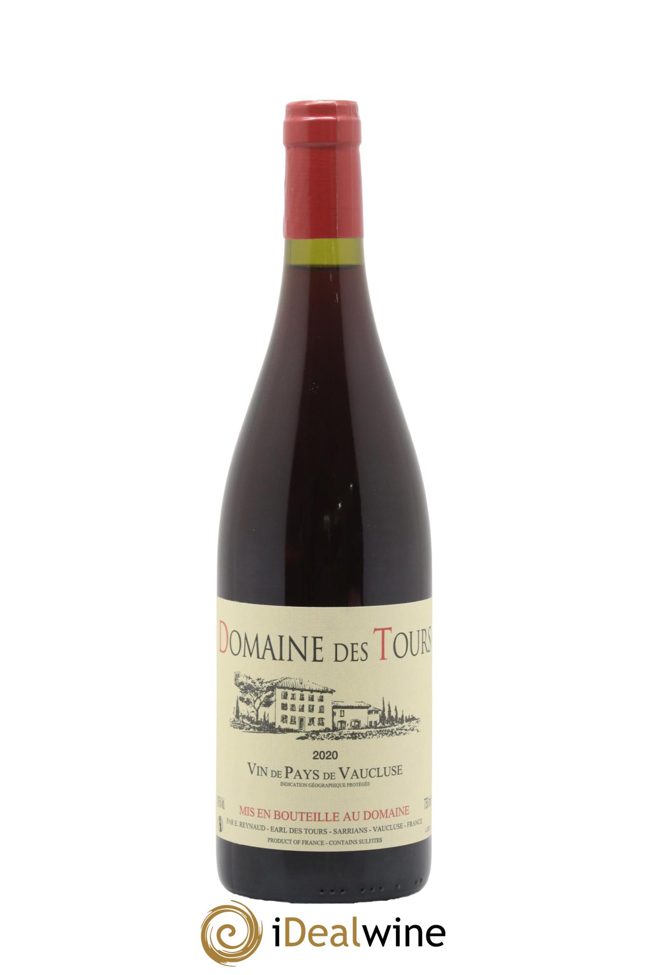 Vaucluse (Vin de Pays de Vaucluse) Domaine des Tours Emmanuel Reynaud 2020 - Lot de 1 bouteille - 0