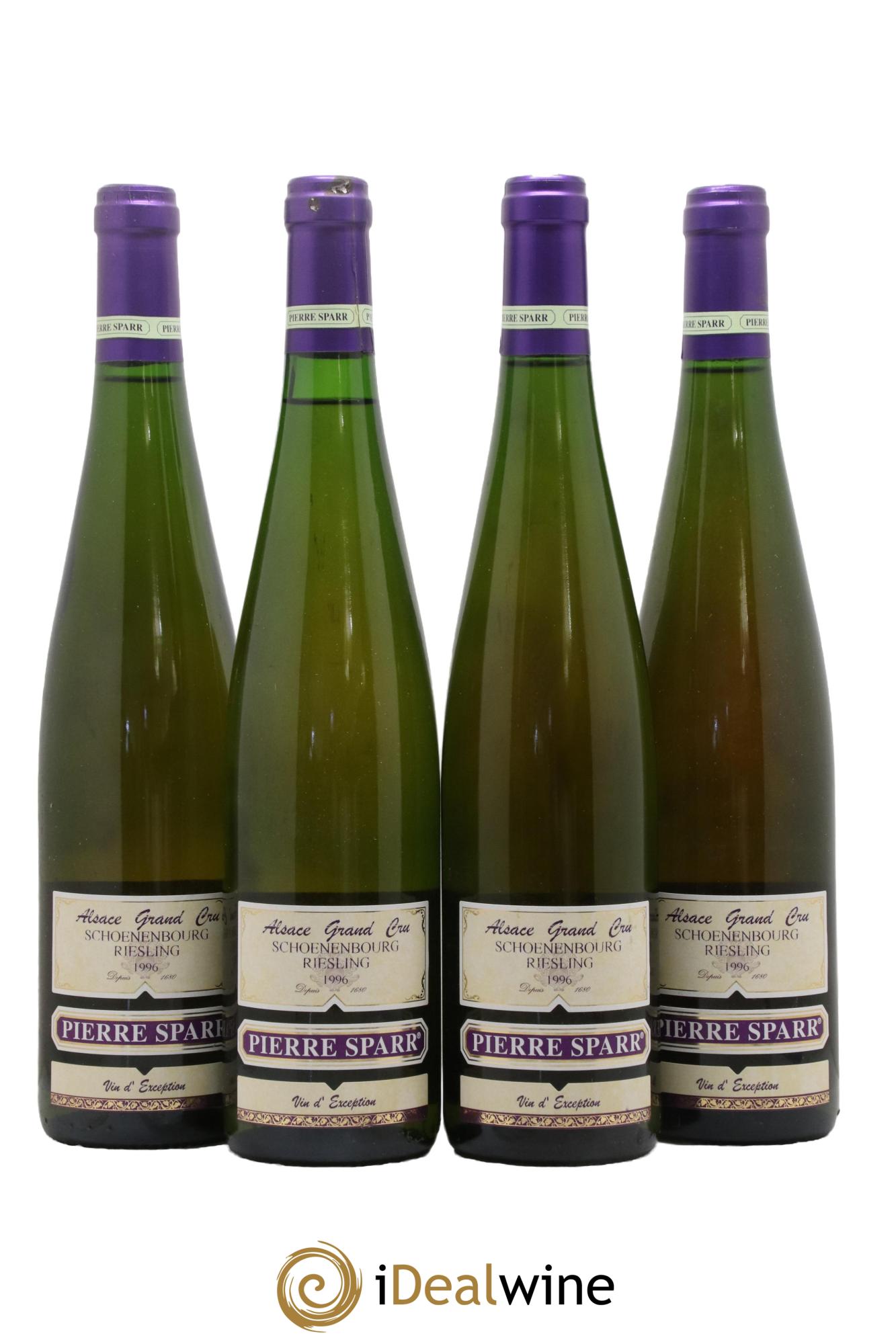 Alsace Grand Cru Schoenenbourg Riesling Pierre Sparr  1996 - Posten von 4 Flaschen - 0