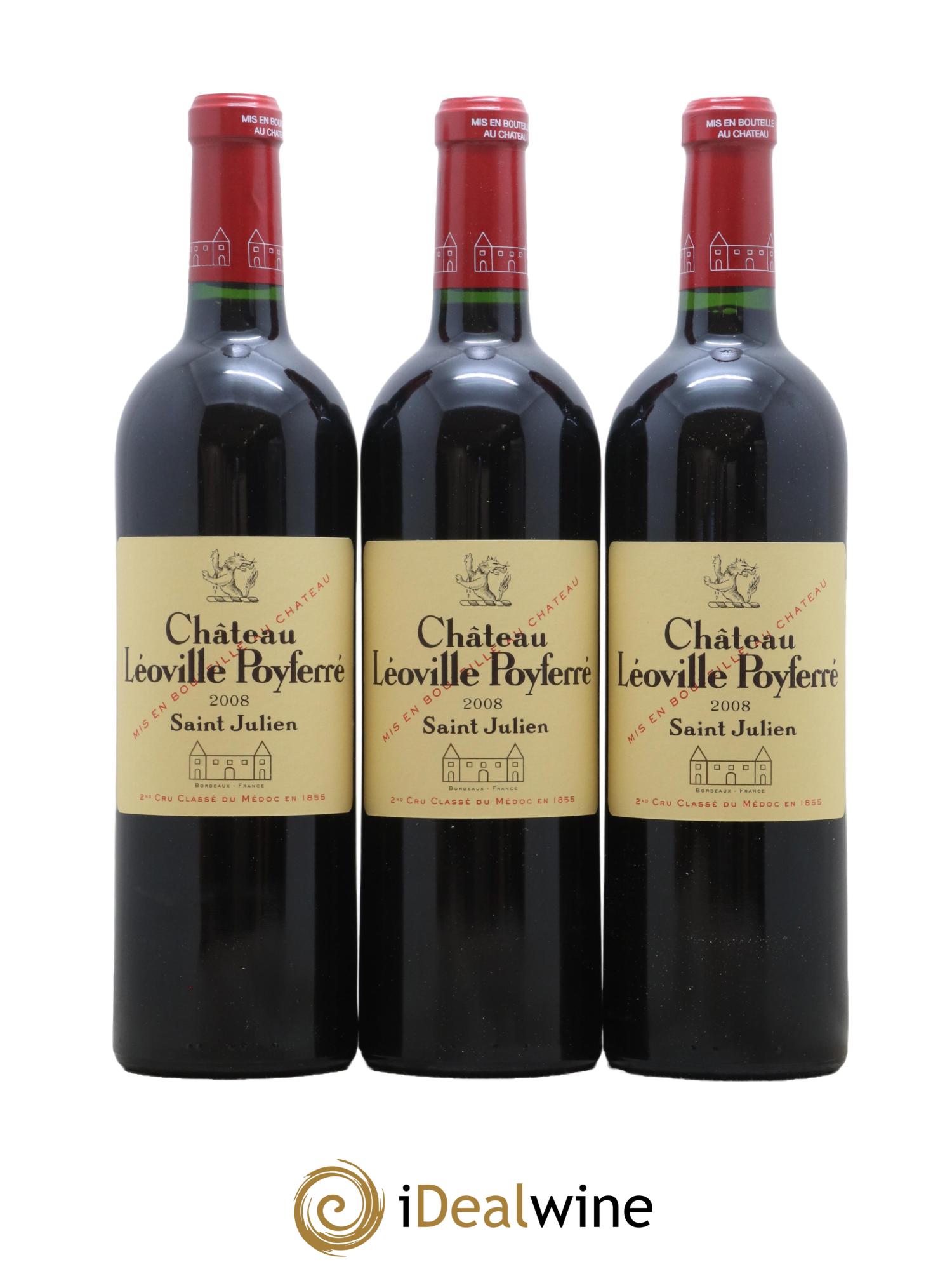 Château Léoville Poyferré 2ème Grand Cru Classé 2008 - Lot de 12 bouteilles - 3