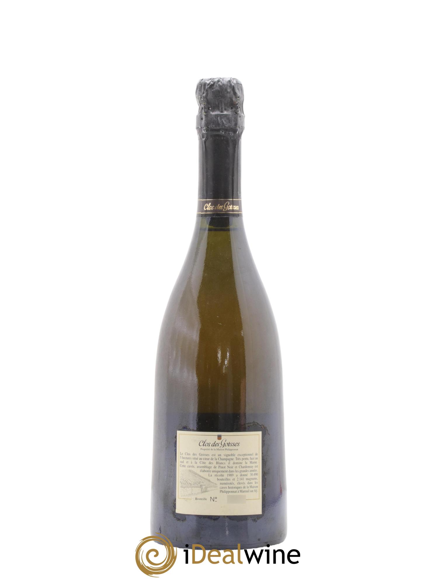 Clos des Goisses Philipponnat 1989 - Lotto di 1 bottiglia - 2