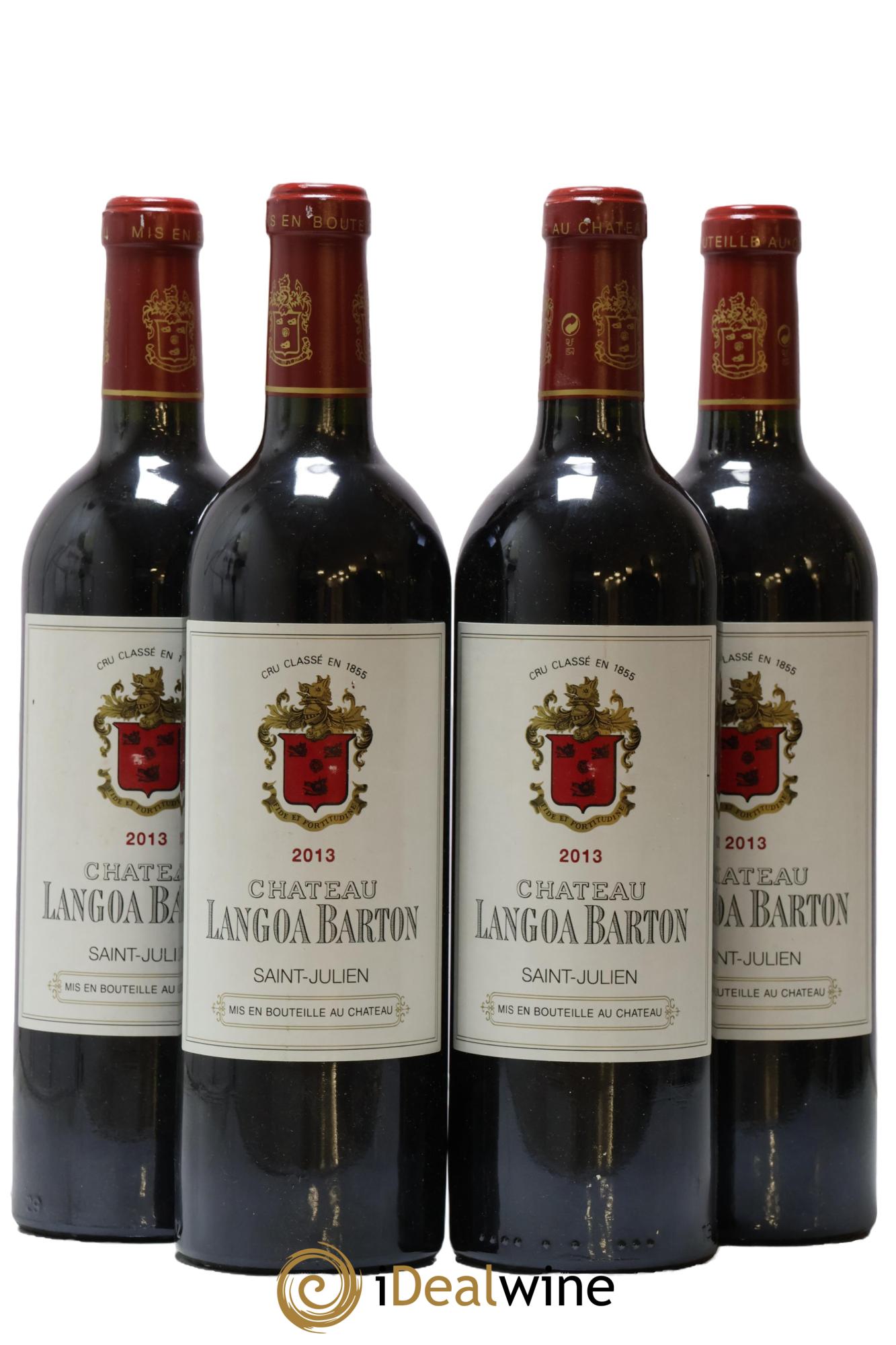 Château Langoa Barton 3ème Grand Cru Classé  2013 - Lotto di 4 bottiglie - 0