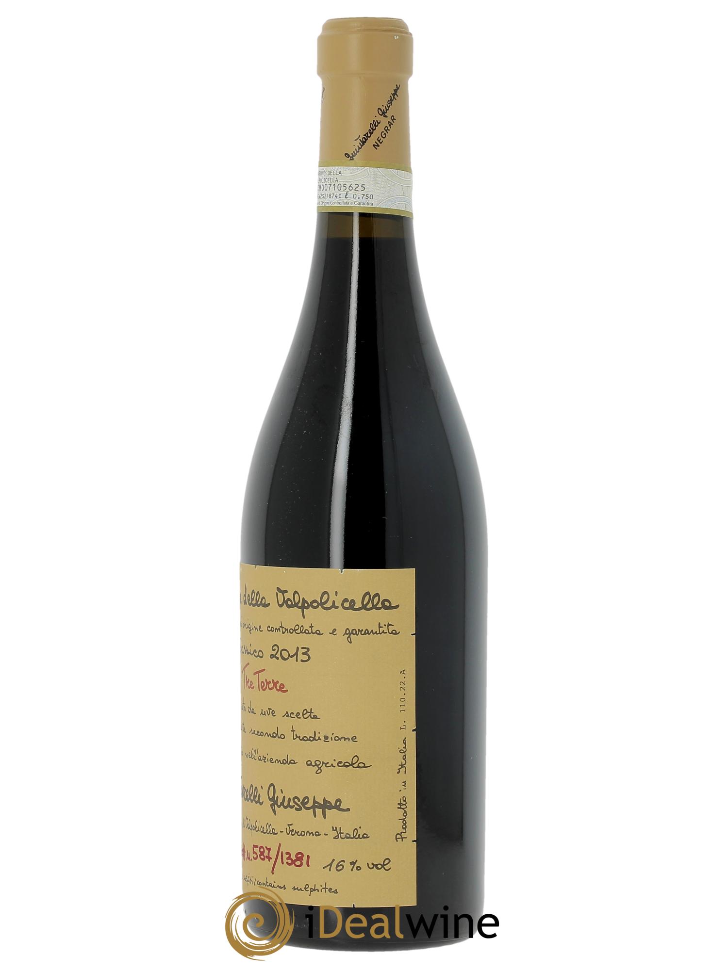 Amarone della Valpolicella DOCG Giuseppe Quintarelli Tre Terre 2013 - Posten von 1 Flasche - 1
