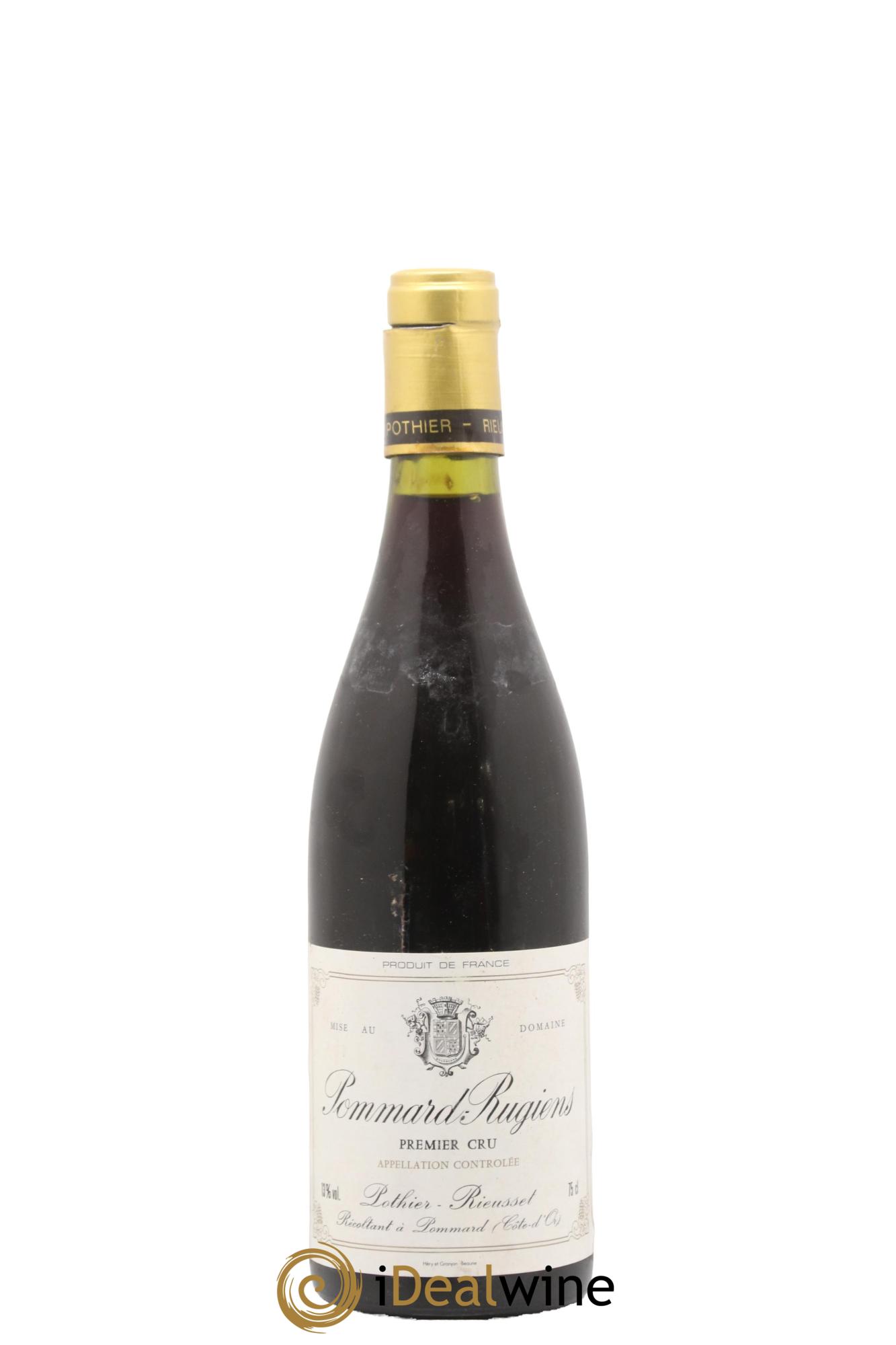 Pommard 1er Cru Rugiens Pothier-Rieusset - Lot de 1 bouteille - 0