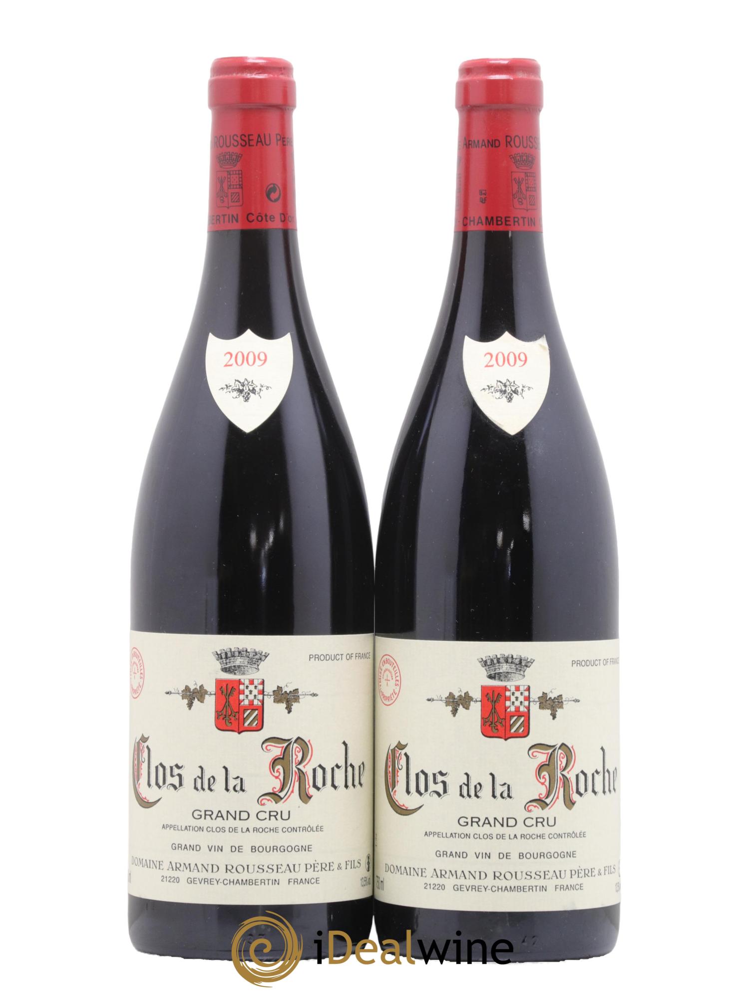 Clos de la Roche Grand Cru Armand Rousseau (Domaine) 2009 - Posten von 2 Flaschen - 0