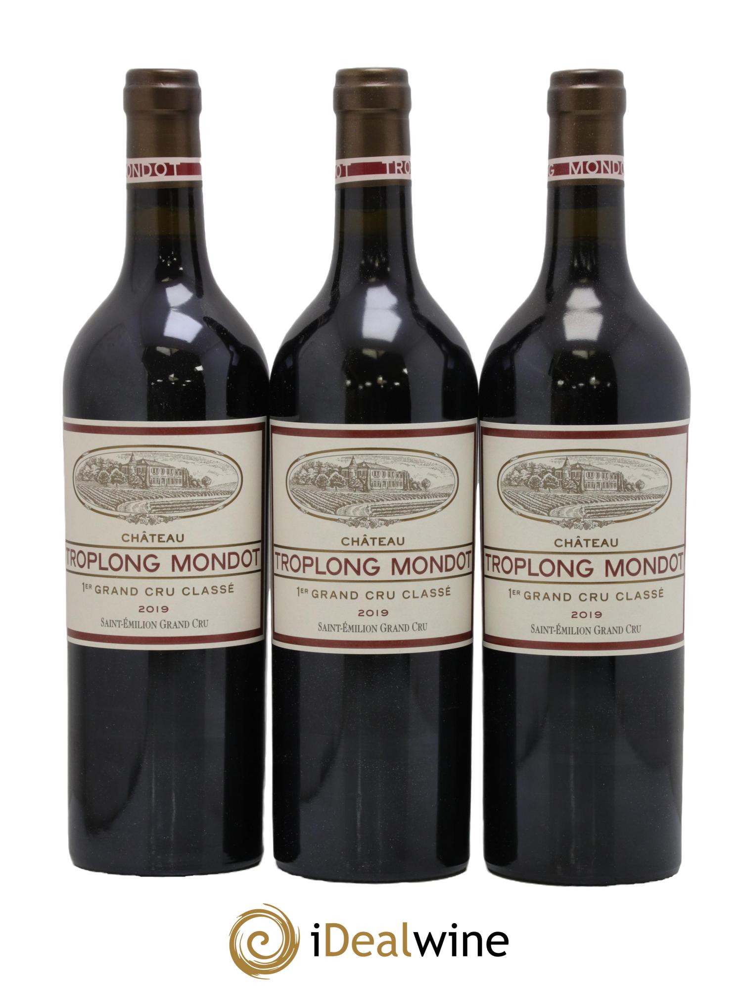 Château Troplong Mondot 1er Grand Cru Classé B 2019 - Lot de 3 bouteilles - 0