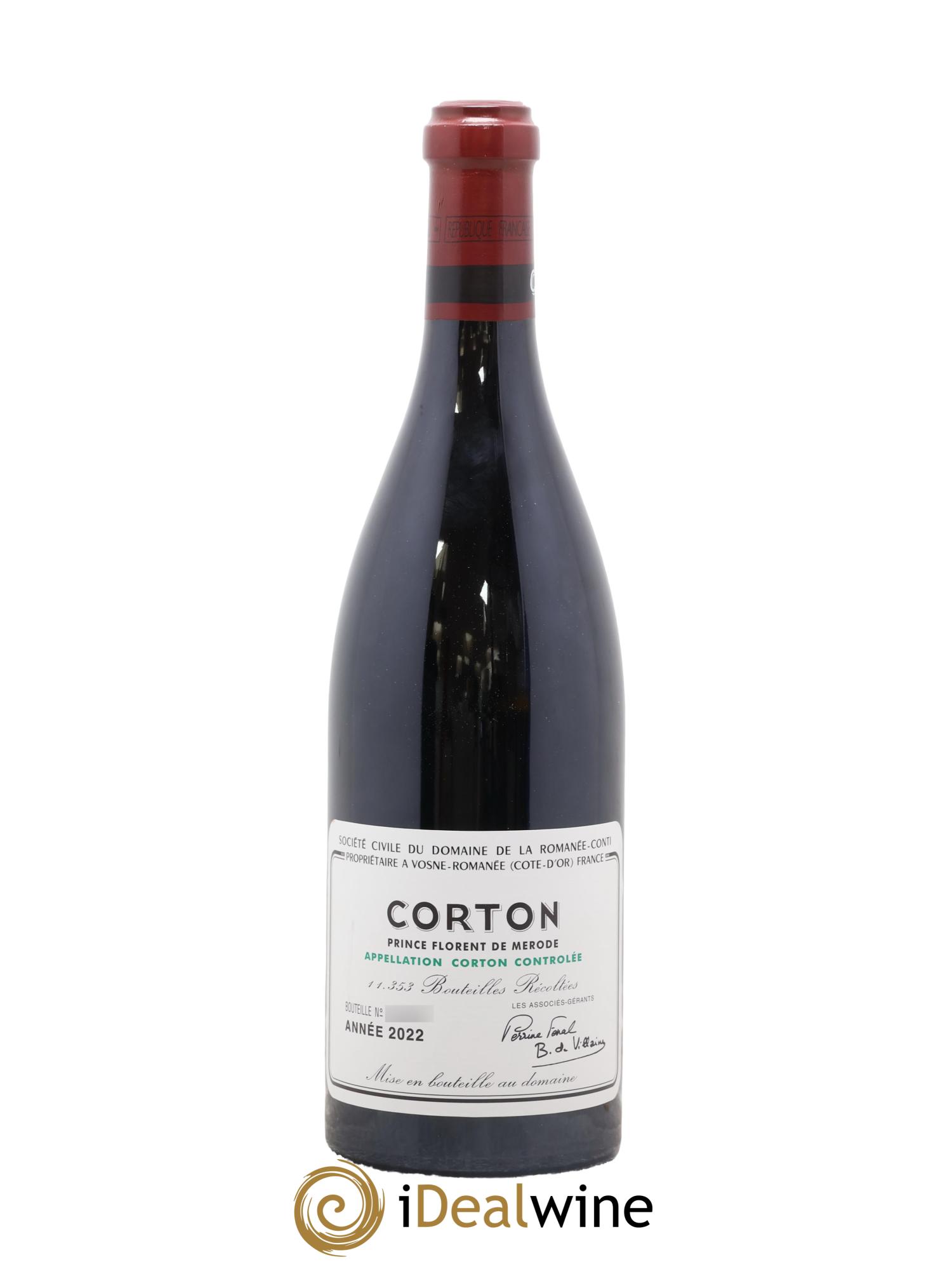Corton Grand Cru Domaine de la Romanée-Conti 2022 - Posten von 1 Flasche - 0