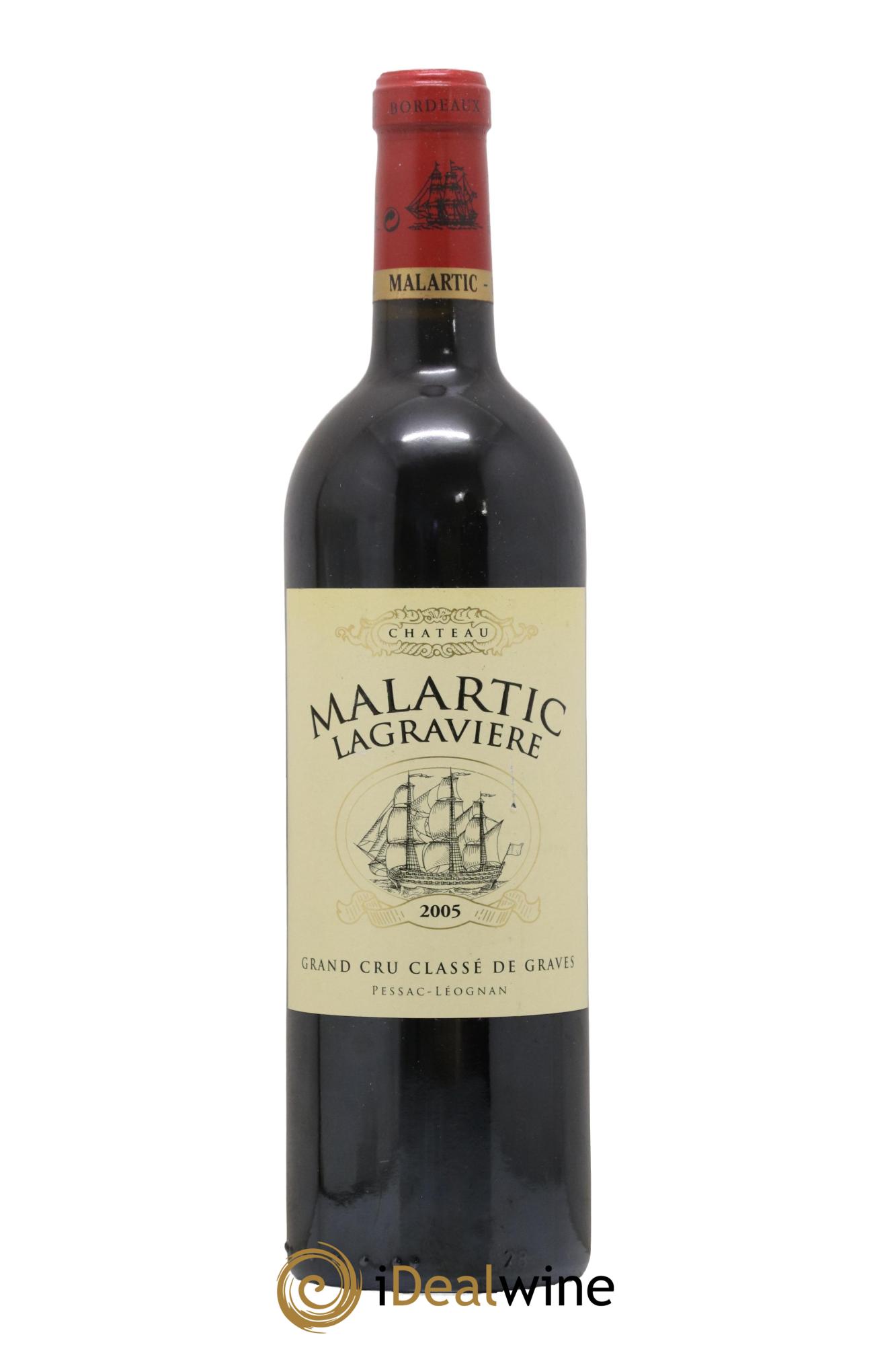 Château Malartic-Lagravière Cru Classé de Graves 2005 - Lot de 1 bouteille - 0