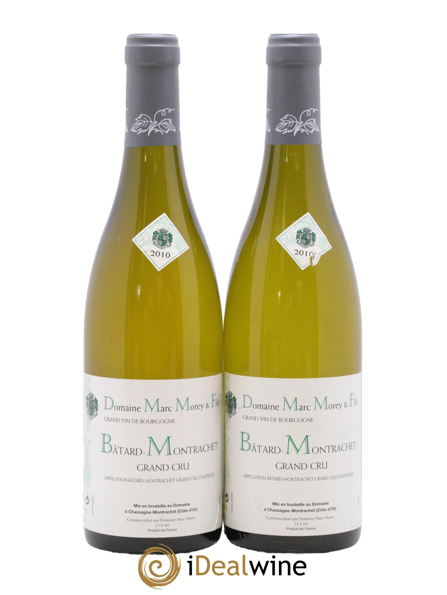 Bâtard-Montrachet Grand Cru Marc Morey 2010 - Lot de 2 bouteilles - 0
