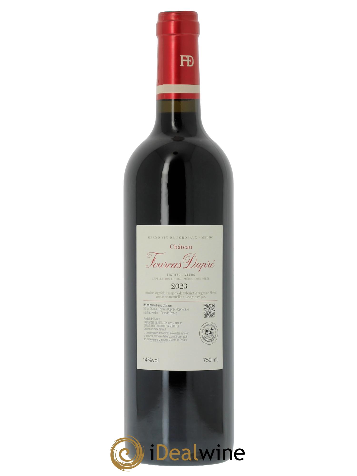 Château Fourcas Dupré (Original-holzkiste ab 6 Fl.) 2023 - Posten von 1 Flasche - 1