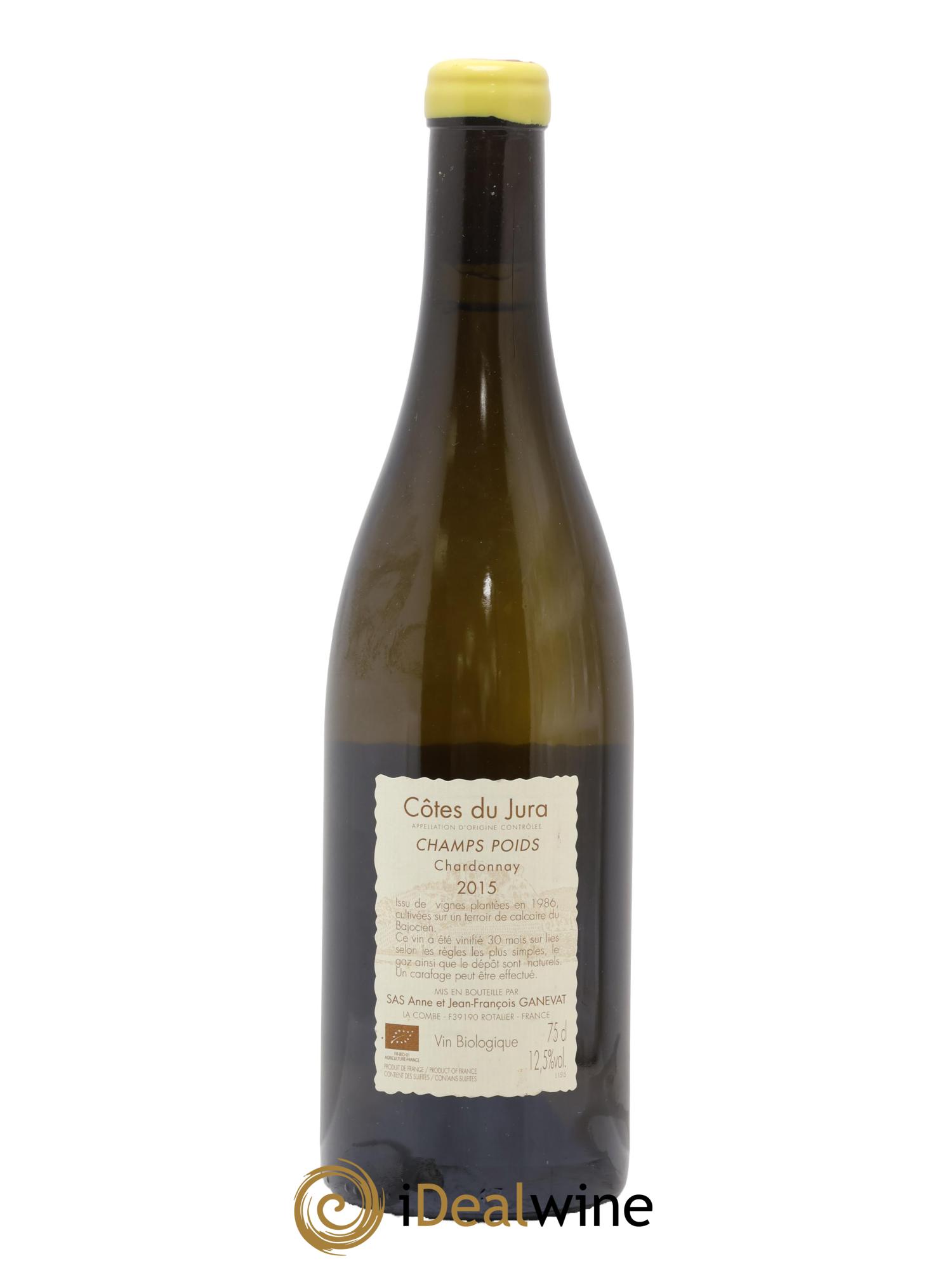 Côtes du Jura Champs Poids Anne et Jean François Ganevat 2015 - Lot de 1 bouteille - 1