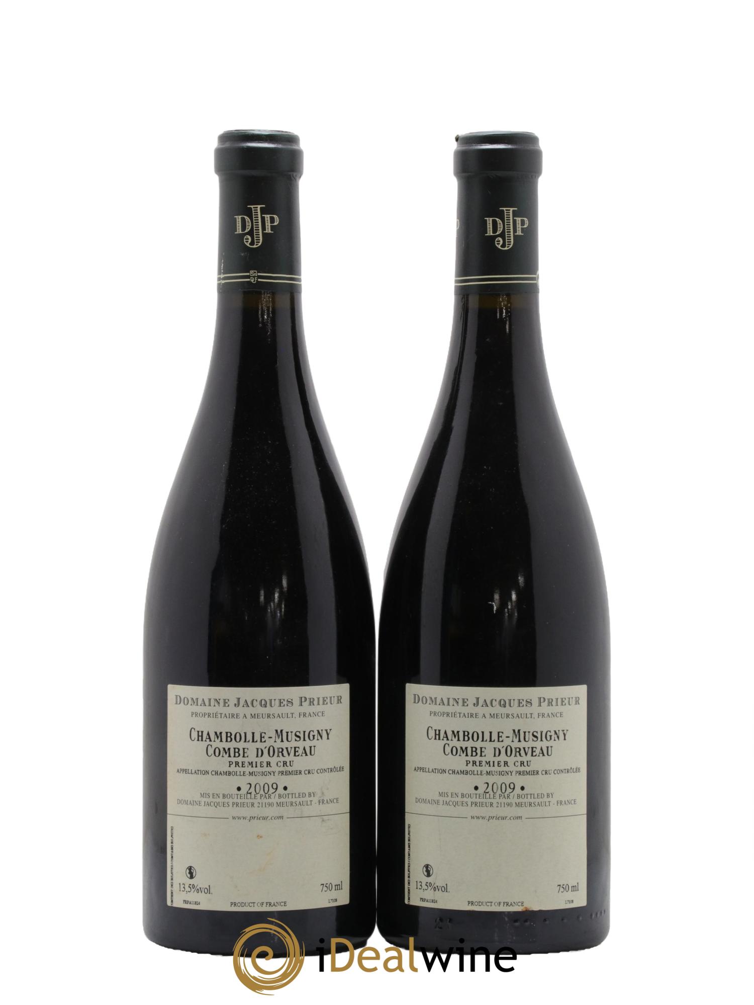 Chambolle-Musigny 1er Cru Combe d'Orveau Jacques Prieur (Domaine) 2009 - Lot de 2 bouteilles - 1