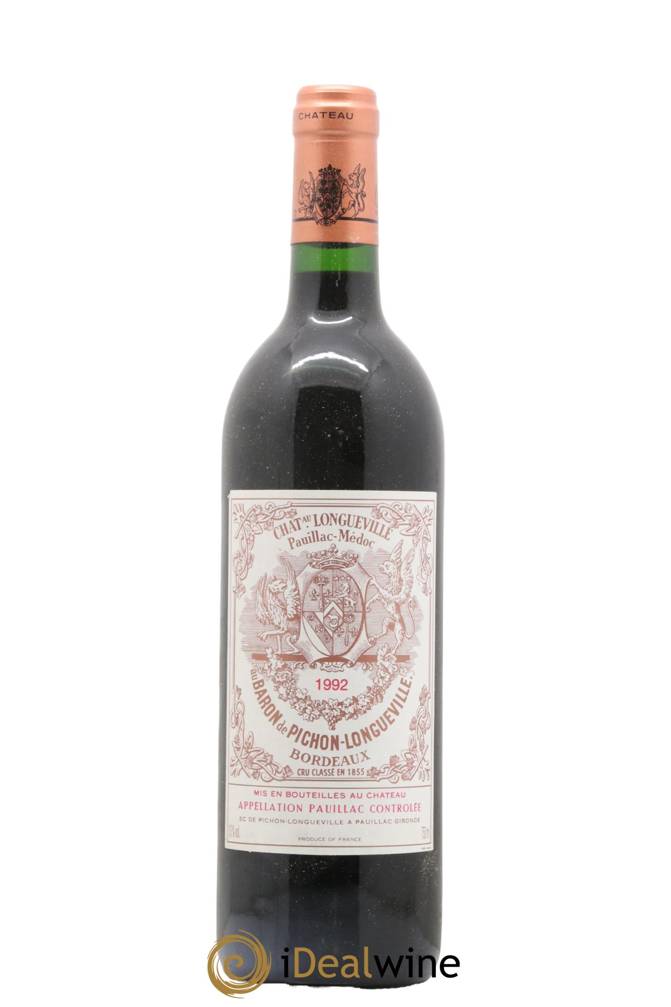 Pichon Longueville Baron 2ème Grand Cru Classé 1992 - Lot de 1 bouteille - 0