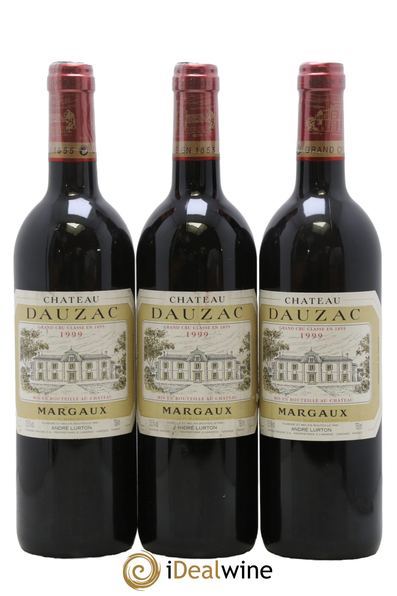 Château Dauzac 5ème Grand Cru Classé 1999 - Lot de 3 bouteilles - 0