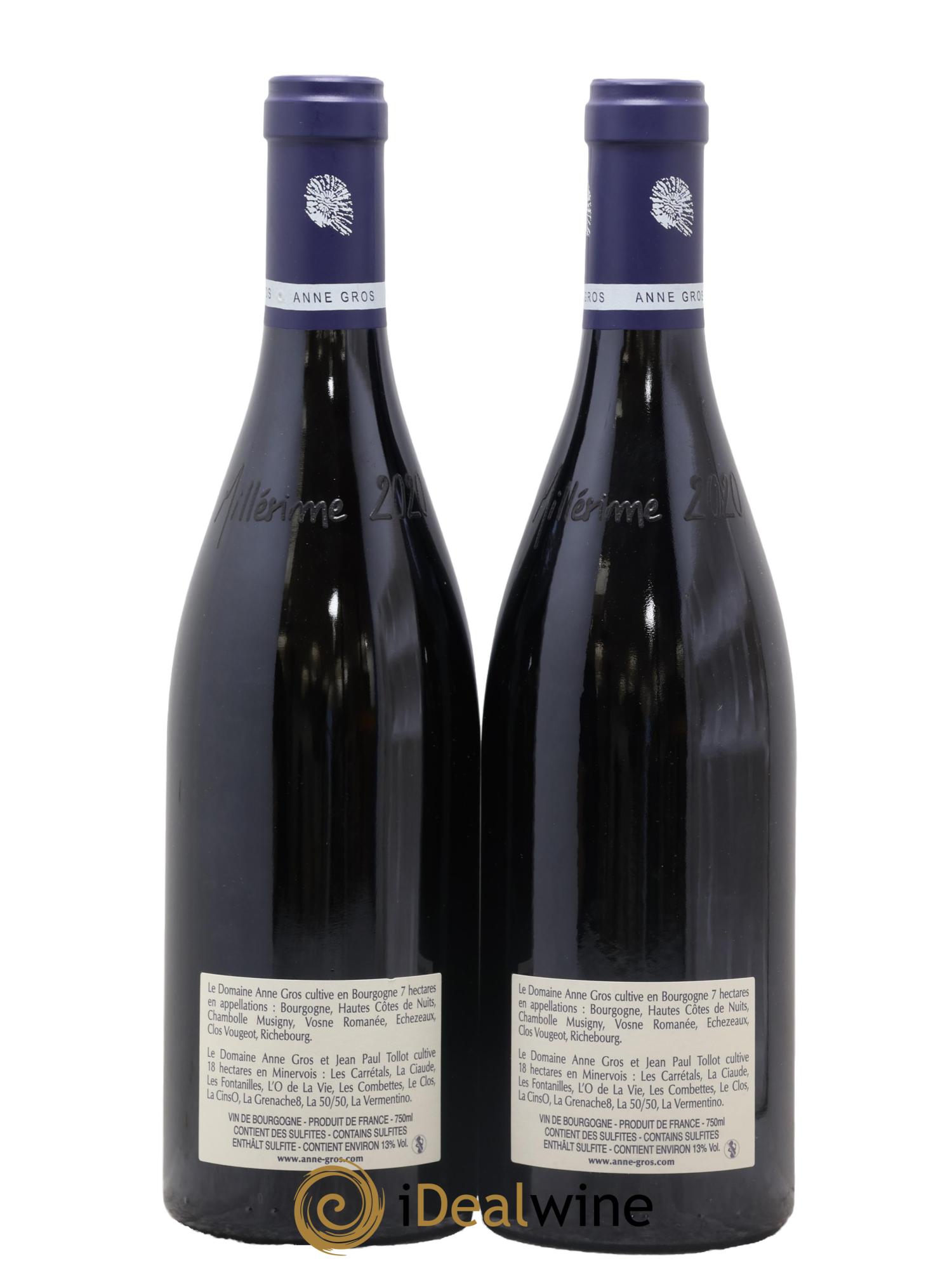 Echezeaux Grand Cru Les Loachausses Anne Gros 2020 - Lot de 2 bouteilles - 1