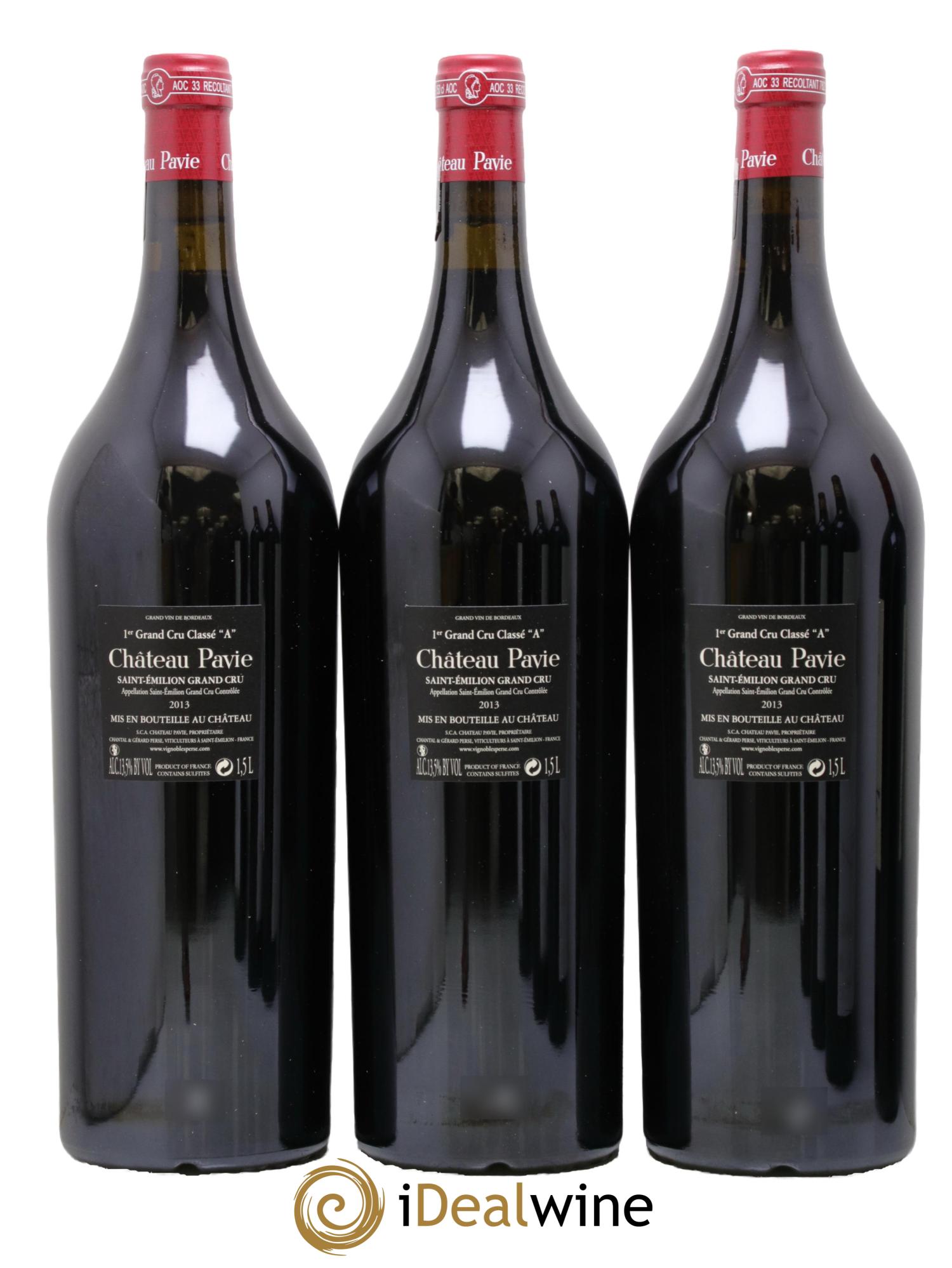 Château Pavie 1er Grand Cru Classé A 2013 - Posten von 3 Magnum - 1